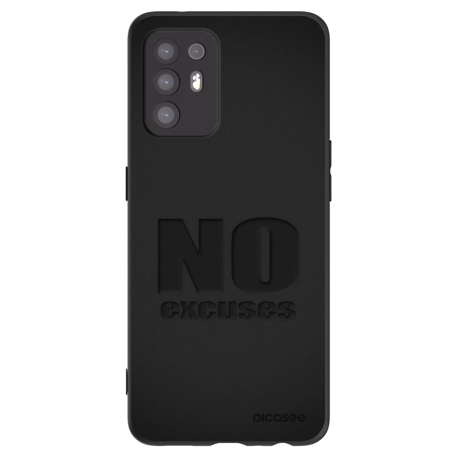 Picasee fekete szilikon tok az alábbi mobiltelefonokra OPPO A94 5G - No Excuses