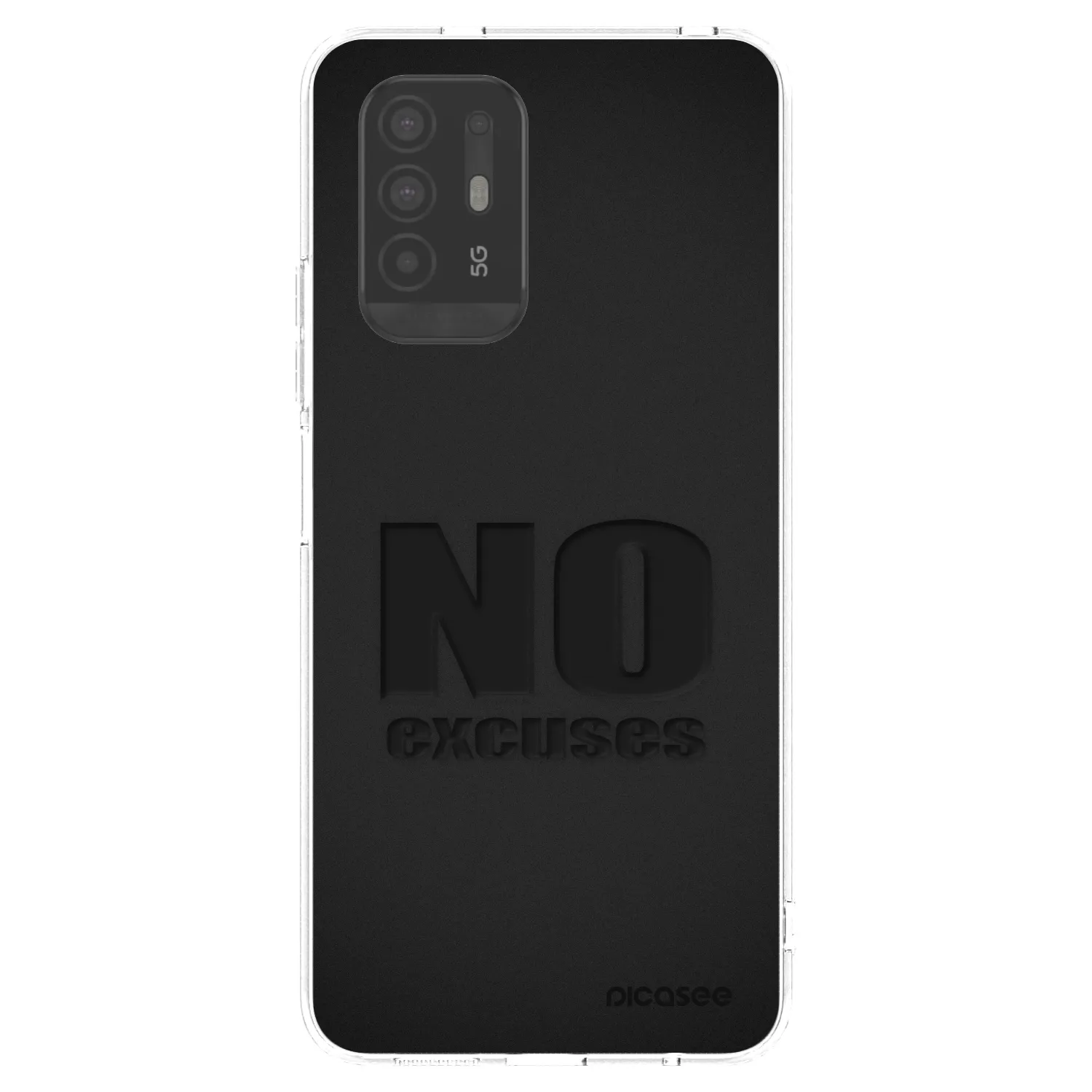 Picasee átlátszó szilikon tok az alábbi mobiltelefonokra OPPO A94 5G - No Excuses