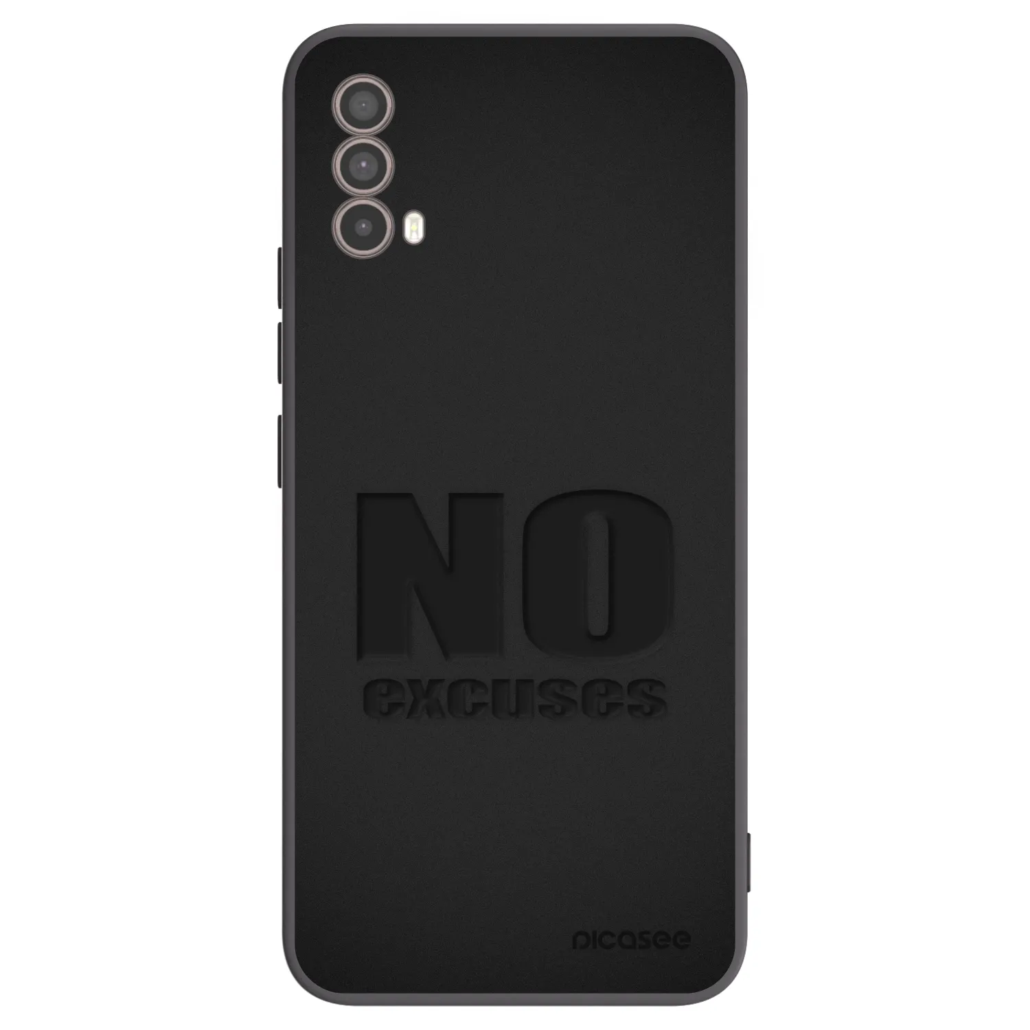 Picasee fekete szilikon tok az alábbi mobiltelefonokra Motorola Moto E40 - No Excuses