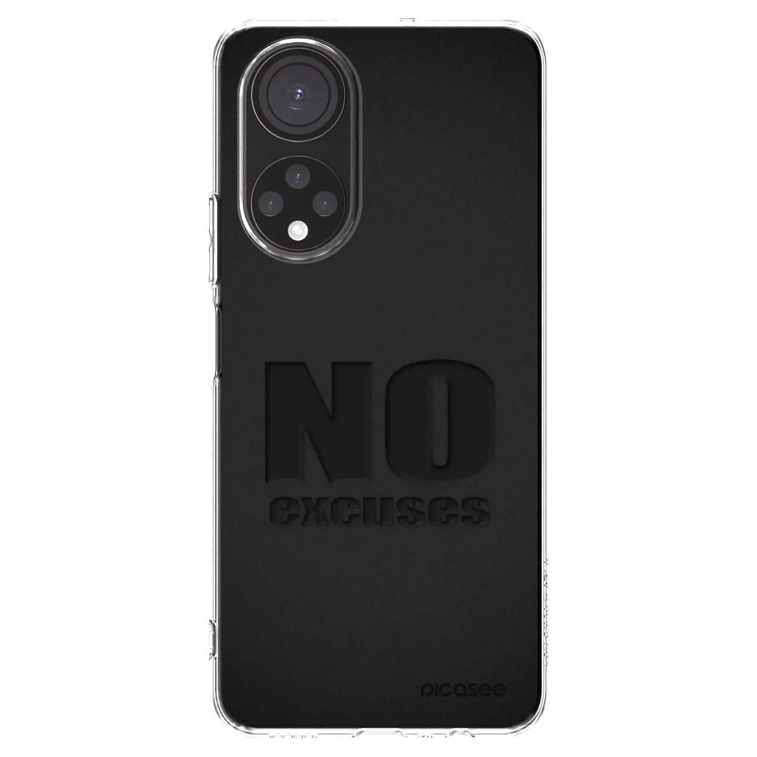 Picasee átlátszó szilikon tok az alábbi mobiltelefonokra Honor X7 - No Excuses
