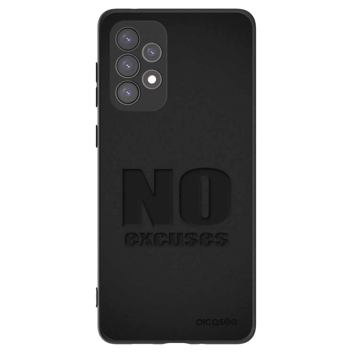 Picasee fekete szilikon tok az alábbi mobiltelefonokra Samsung Galaxy A73 5G - No Excuses