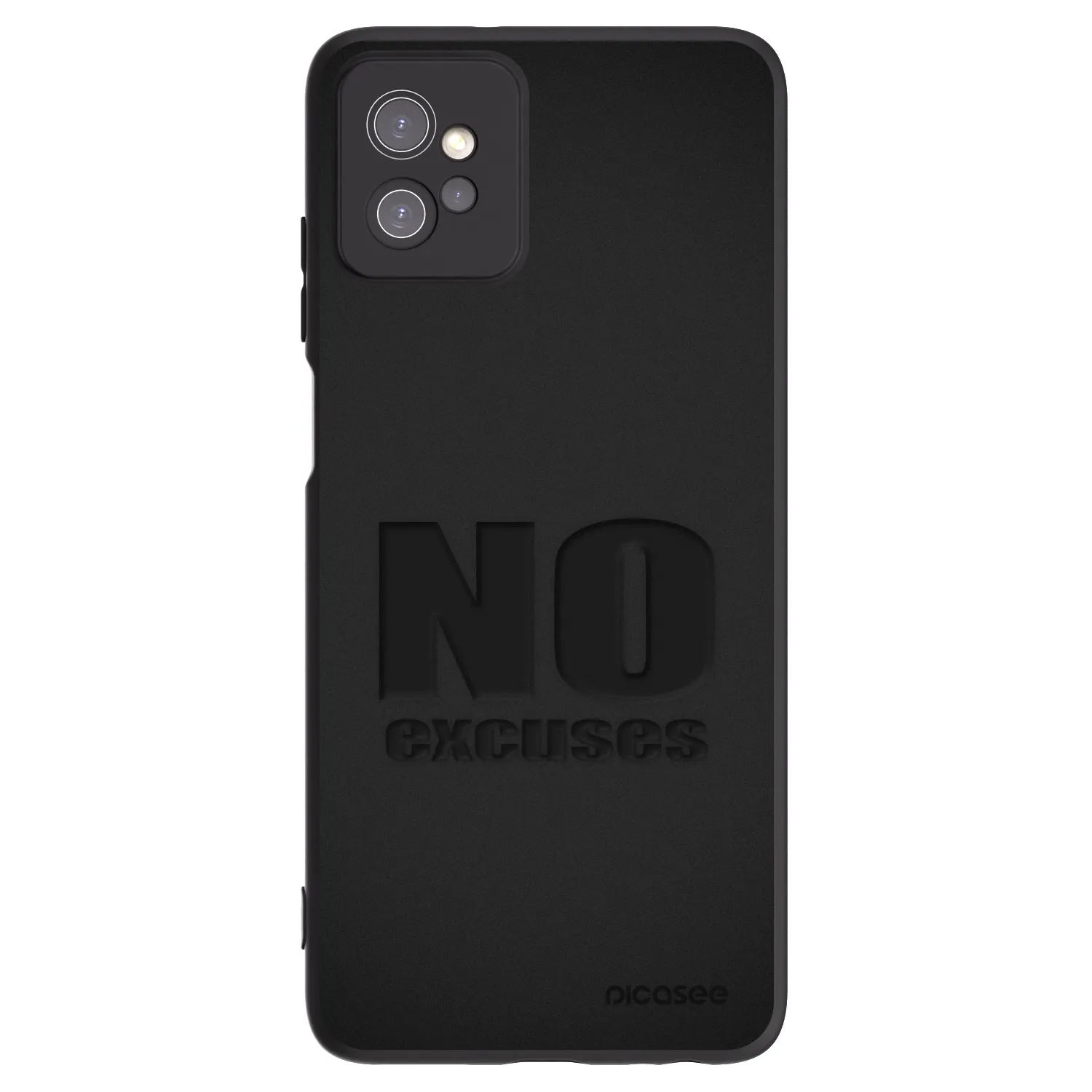 Picasee fekete szilikon tok az alábbi mobiltelefonokra Motorola Moto G32 - No Excuses