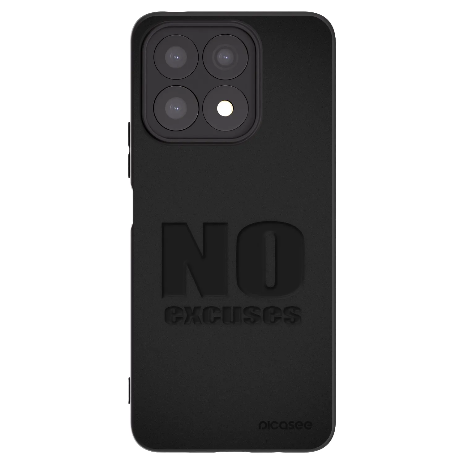 Picasee fekete szilikon tok az alábbi mobiltelefonokra Honor X8a - No Excuses