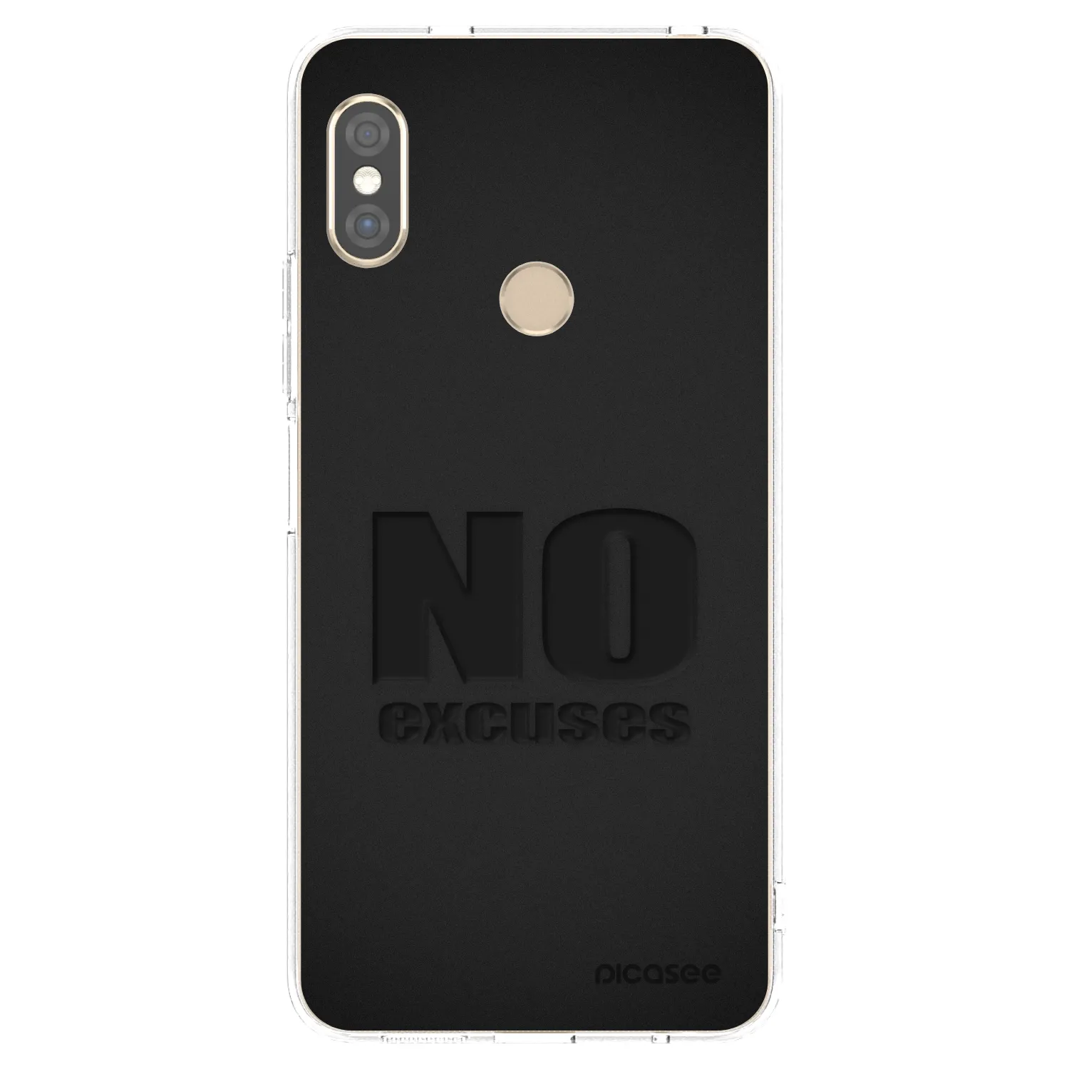 Picasee átlátszó szilikon tok az alábbi mobiltelefonokra Xiaomi Redmi Note 5 Global - No Excuses