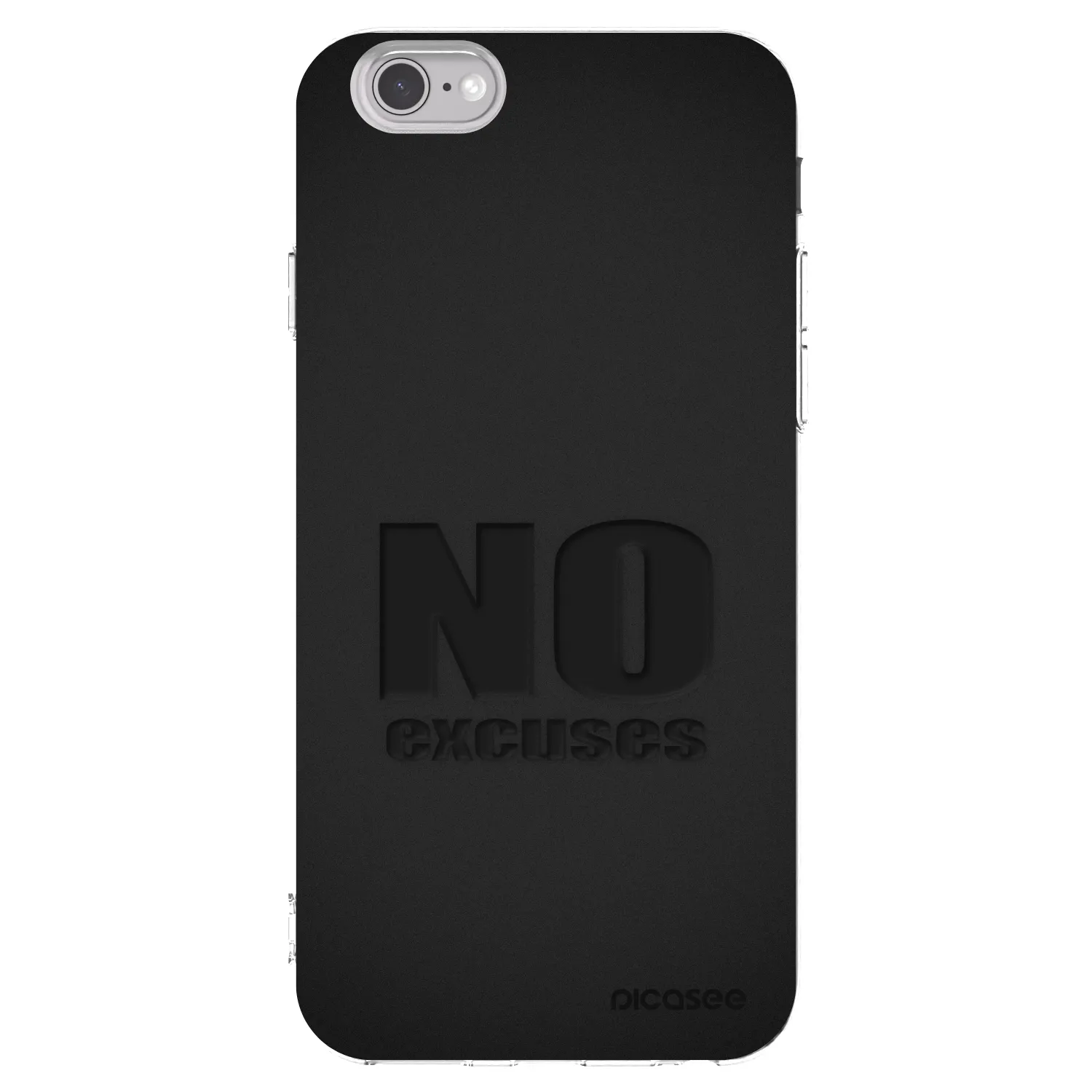 Picasee átlátszó szilikon tok az alábbi mobiltelefonokra Apple iPhone 6/6S - No Excuses