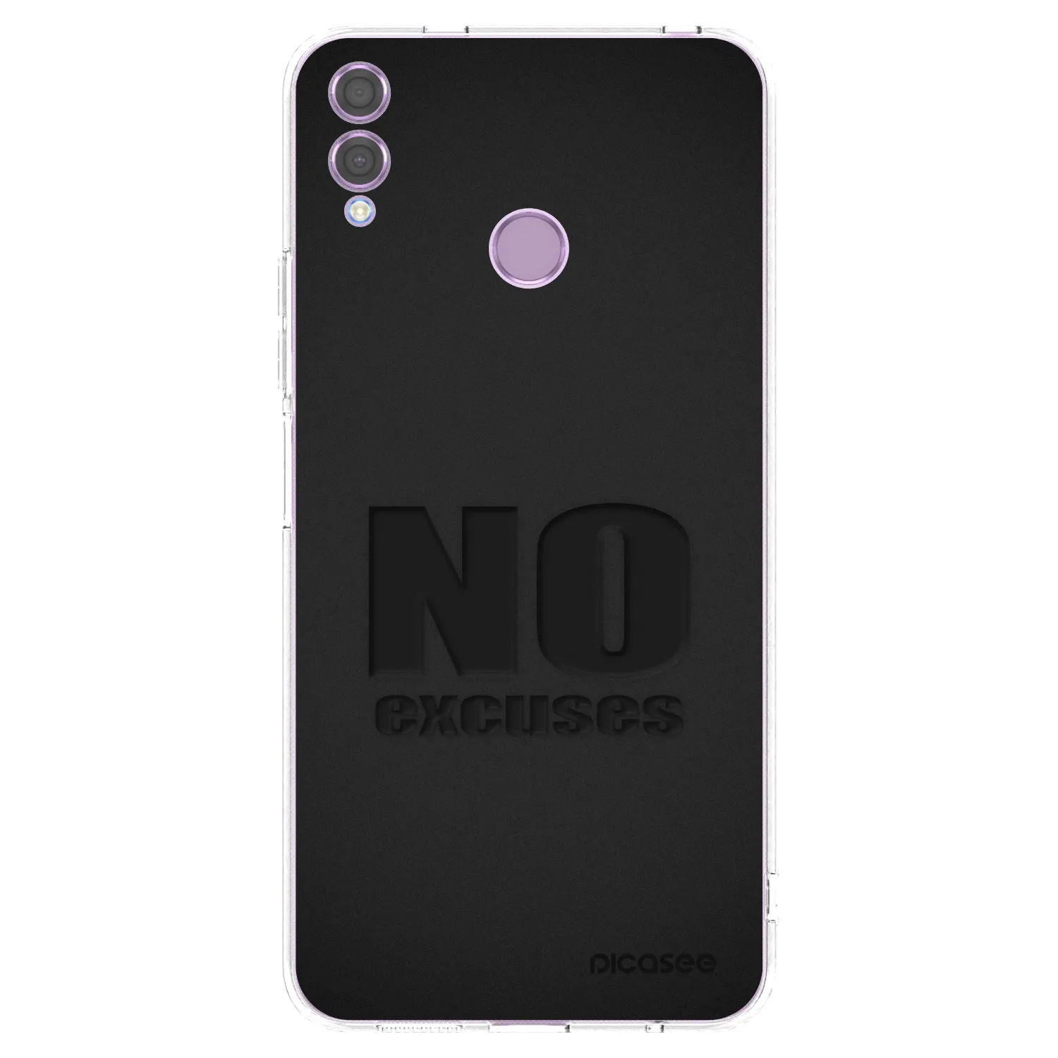 Picasee átlátszó szilikon tok az alábbi mobiltelefonokra Honor 8X - No Excuses