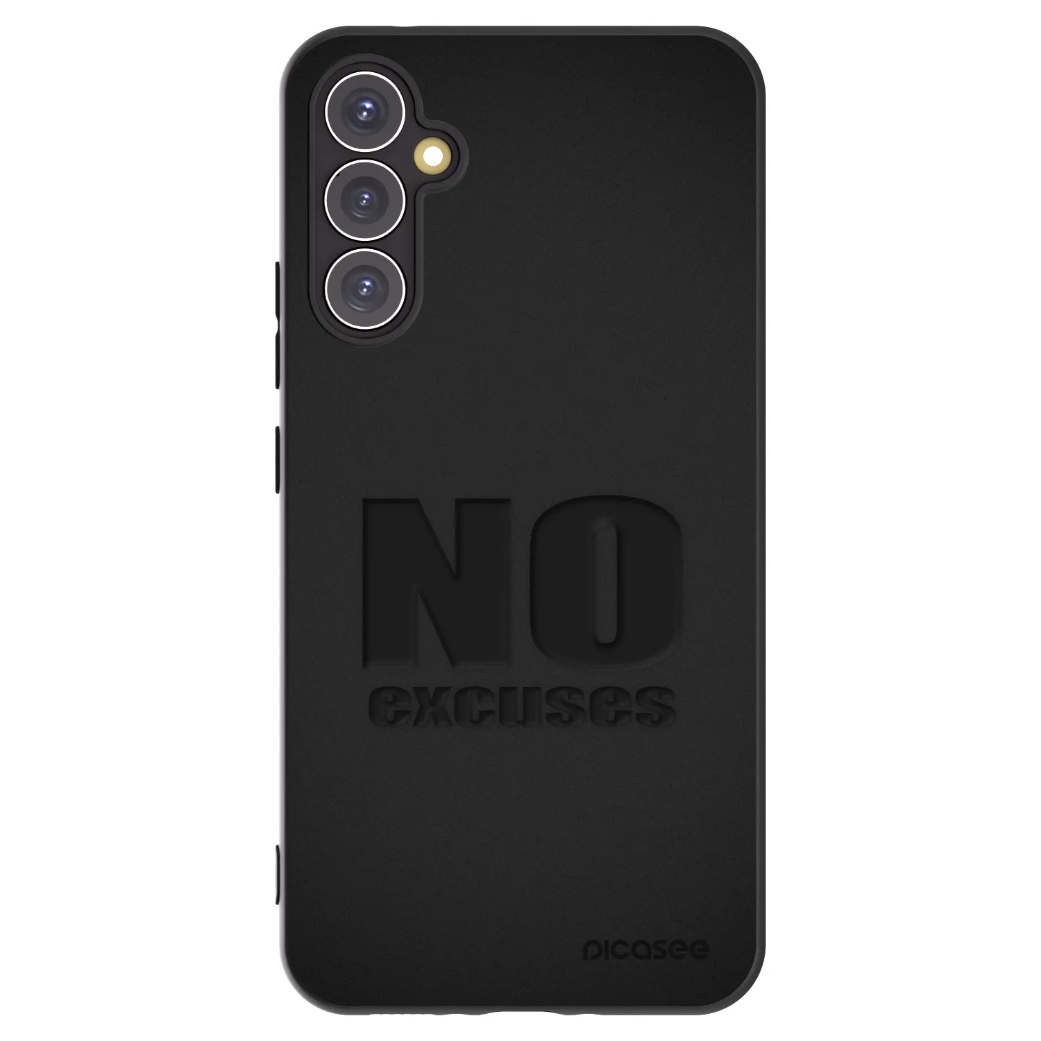 Picasee fekete szilikon tok az alábbi mobiltelefonokra Samsung Galaxy A34 5G A346B - No Excuses
