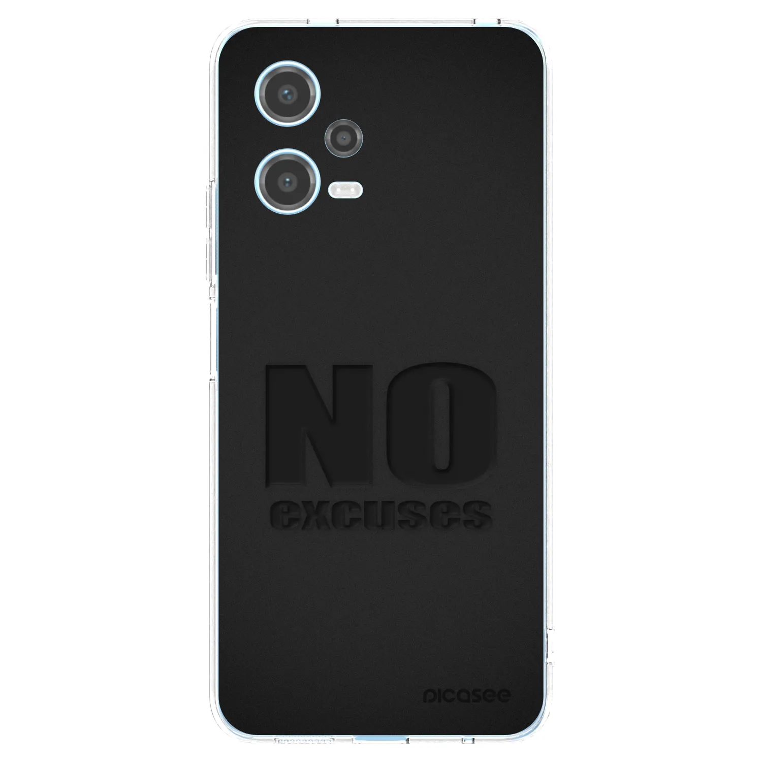 Picasee átlátszó szilikon tok az alábbi mobiltelefonokra Xiaomi Redmi Note 12 5G - No Excuses