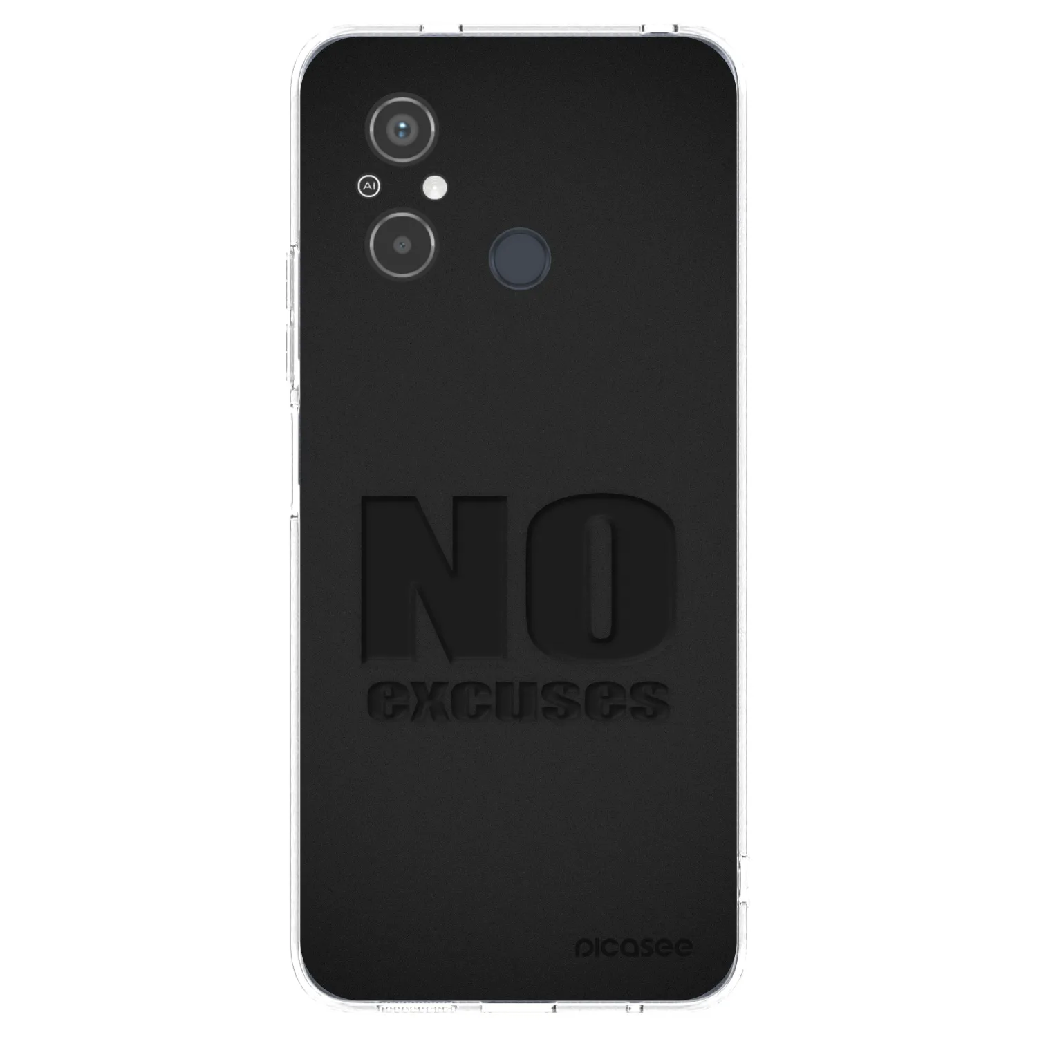 Picasee átlátszó szilikon tok az alábbi mobiltelefonokra Xiaomi Redmi 12C - No Excuses