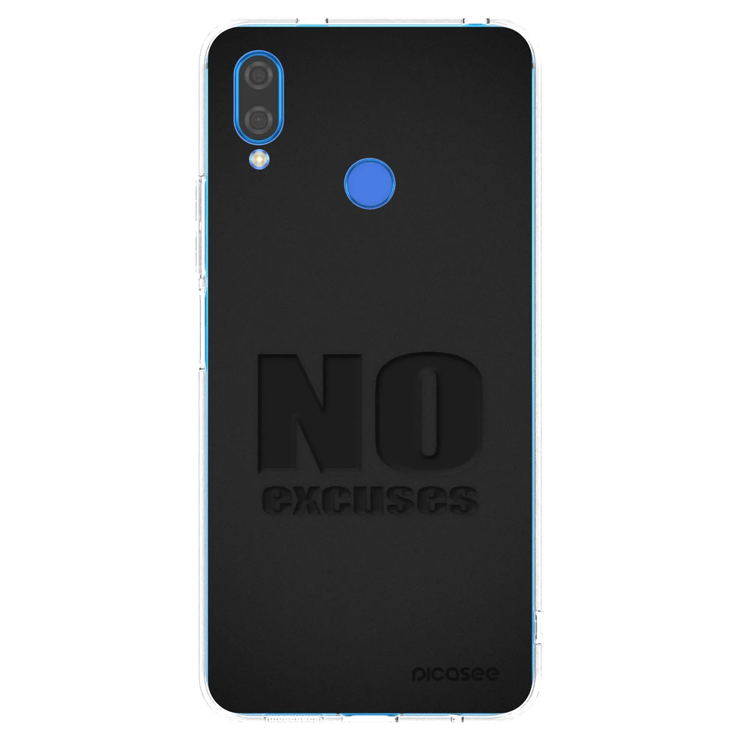 Picasee átlátszó szilikon tok az alábbi mobiltelefonokra Huawei Nova 3i - No Excuses