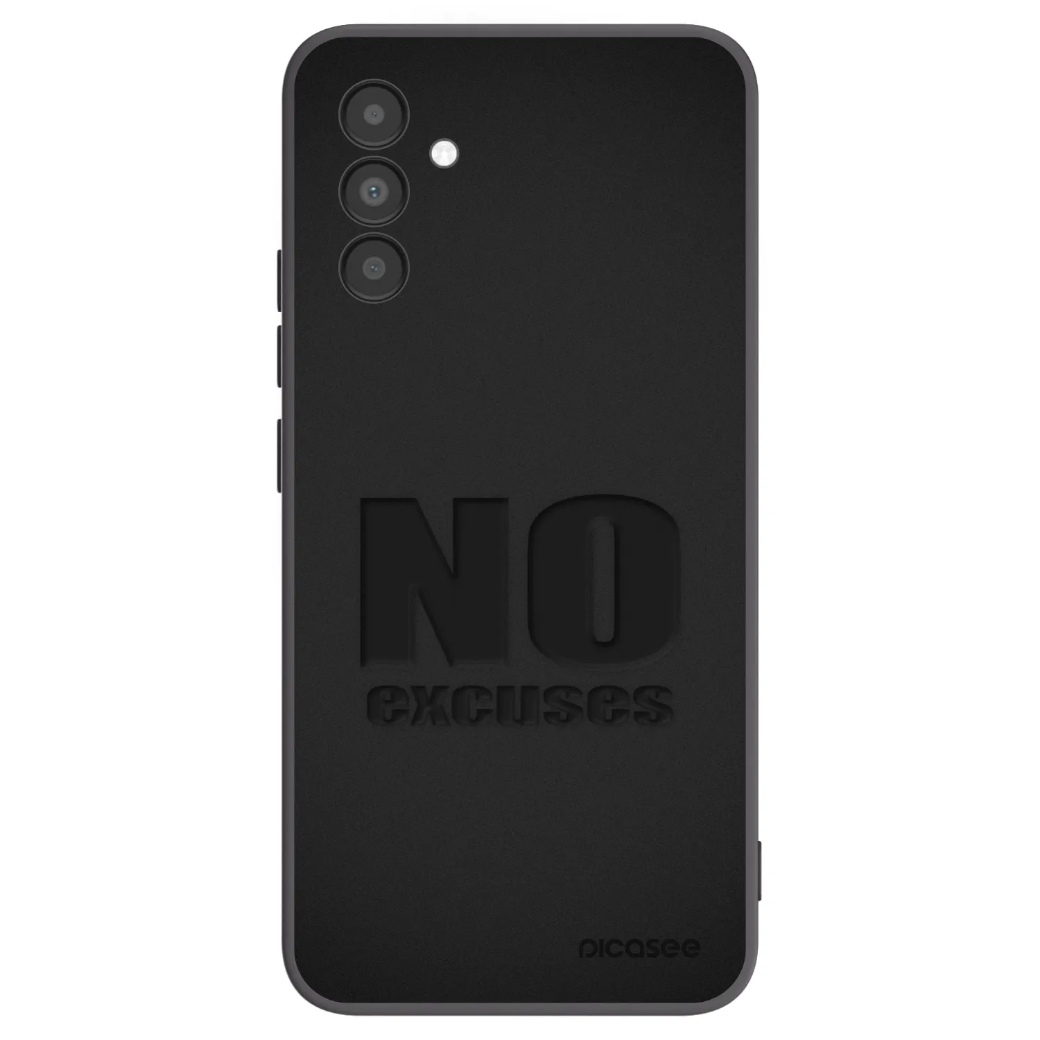 Picasee fekete szilikon tok az alábbi mobiltelefonokra Samsung Galaxy A04s A047F - No Excuses