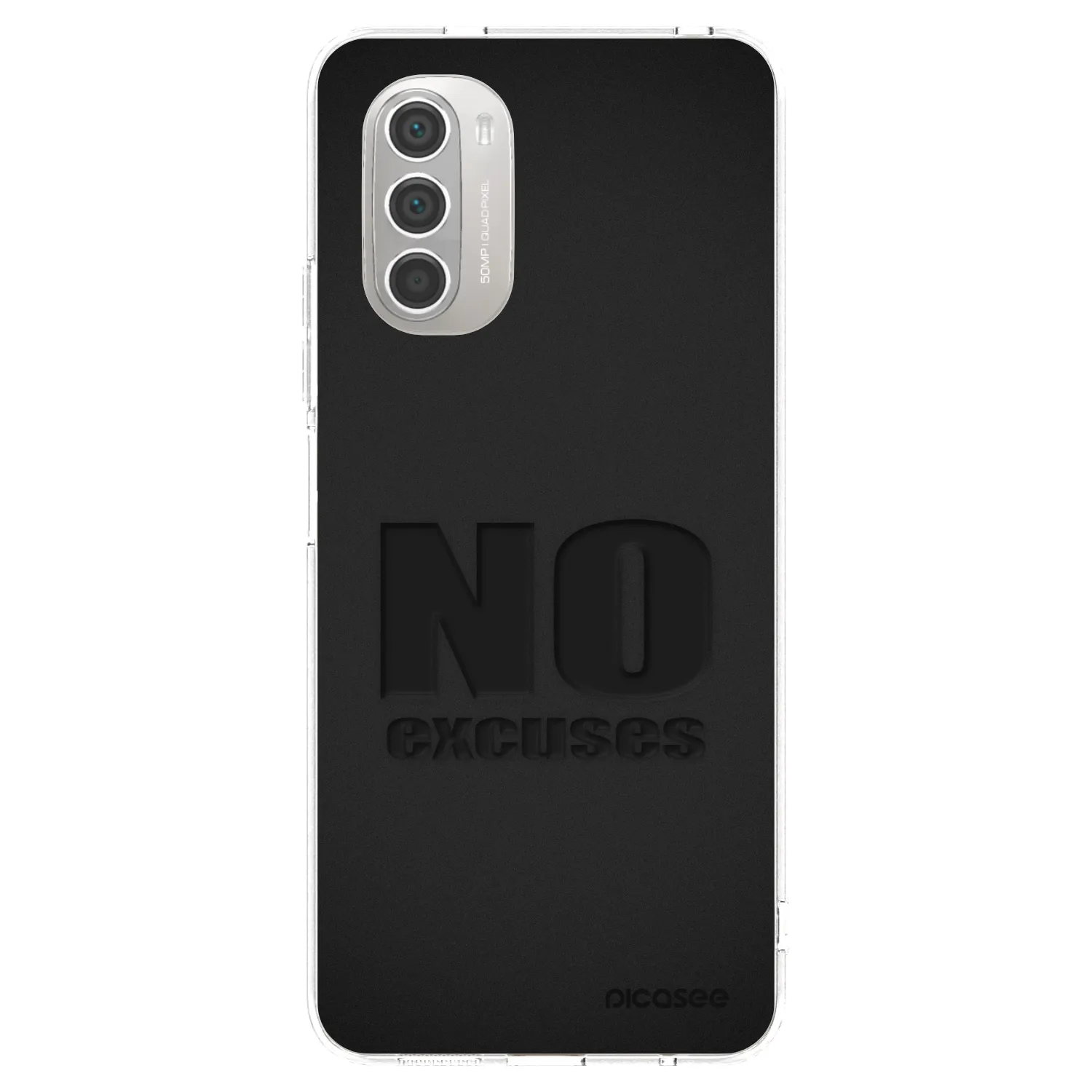 Picasee átlátszó szilikon tok az alábbi mobiltelefonokra Motorola Moto G51 - No Excuses