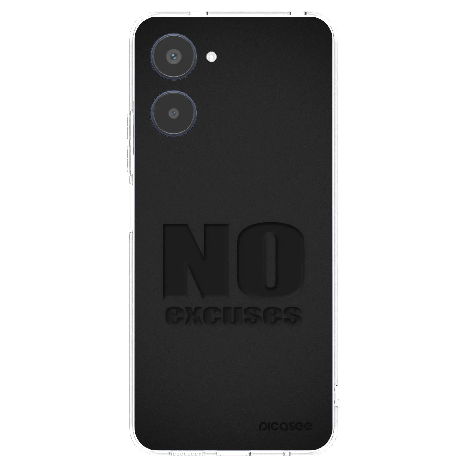 Picasee átlátszó szilikon tok az alábbi mobiltelefonokra Realme 10 4G - No Excuses