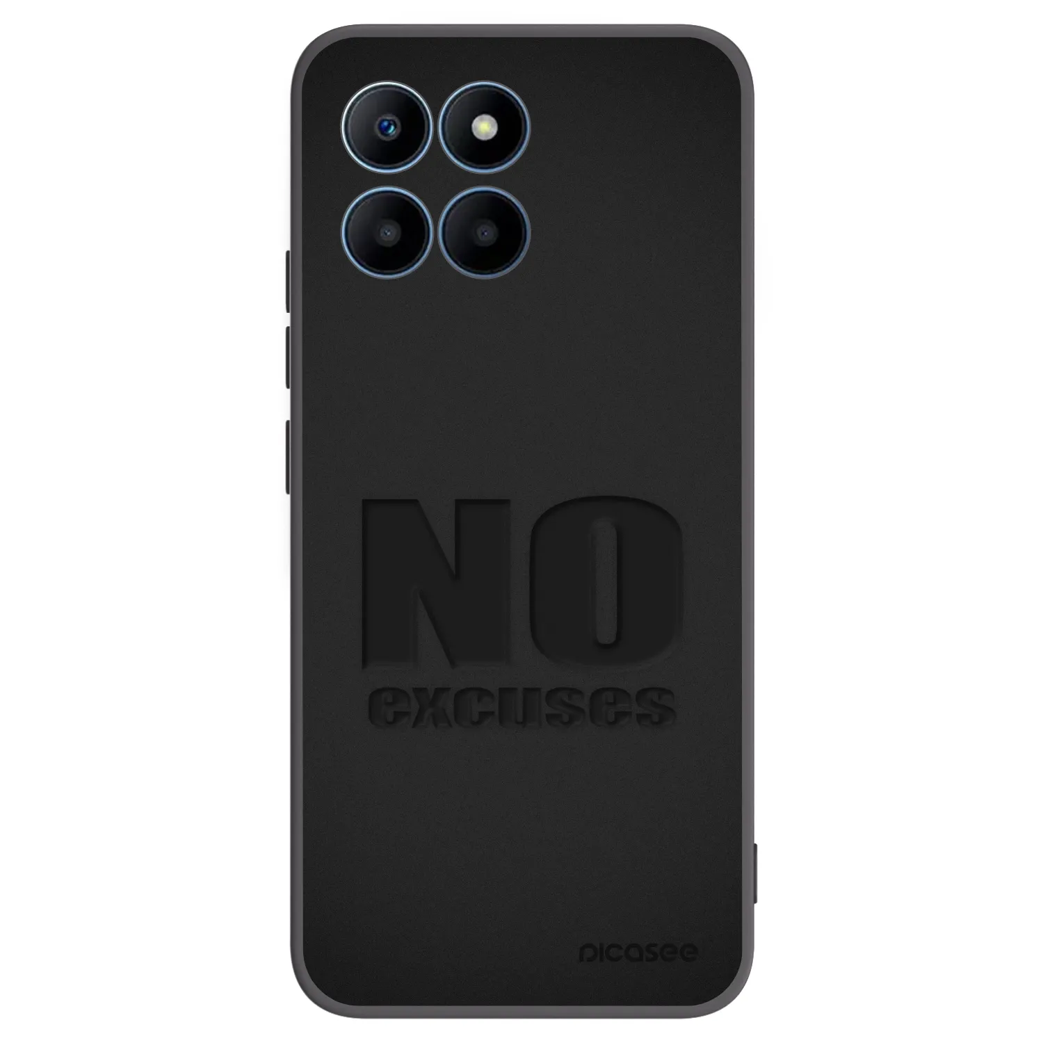Picasee fekete szilikon tok az alábbi mobiltelefonokra Honor 70 Lite - No Excuses