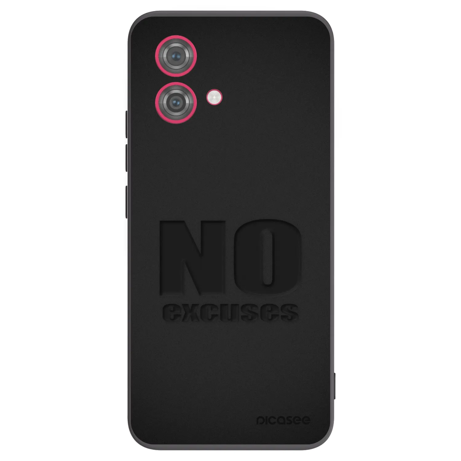 Picasee fekete szilikon tok az alábbi mobiltelefonokra Motorola Moto G84 5G - No Excuses