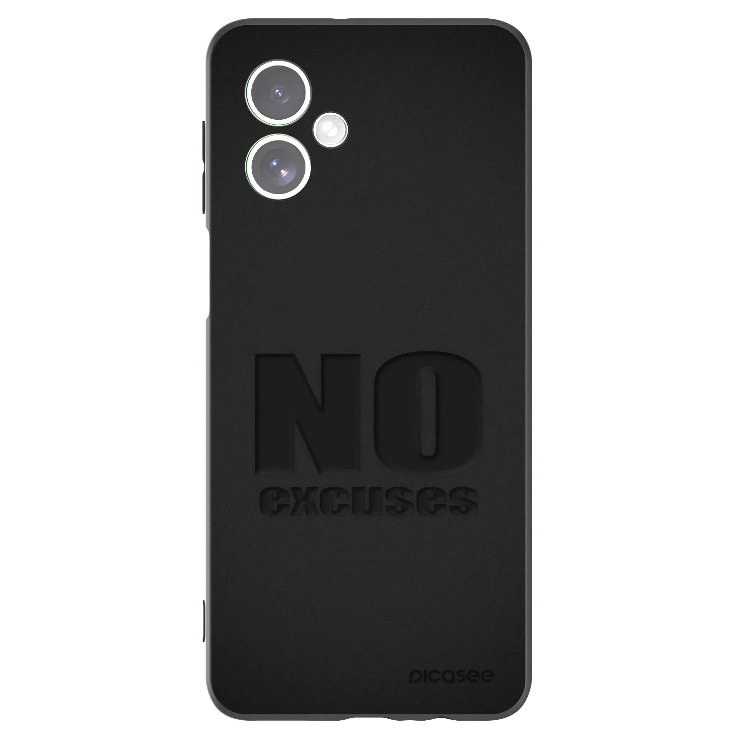 Picasee fekete szilikon tok az alábbi mobiltelefonokra Motorola Moto G54 5G - No Excuses