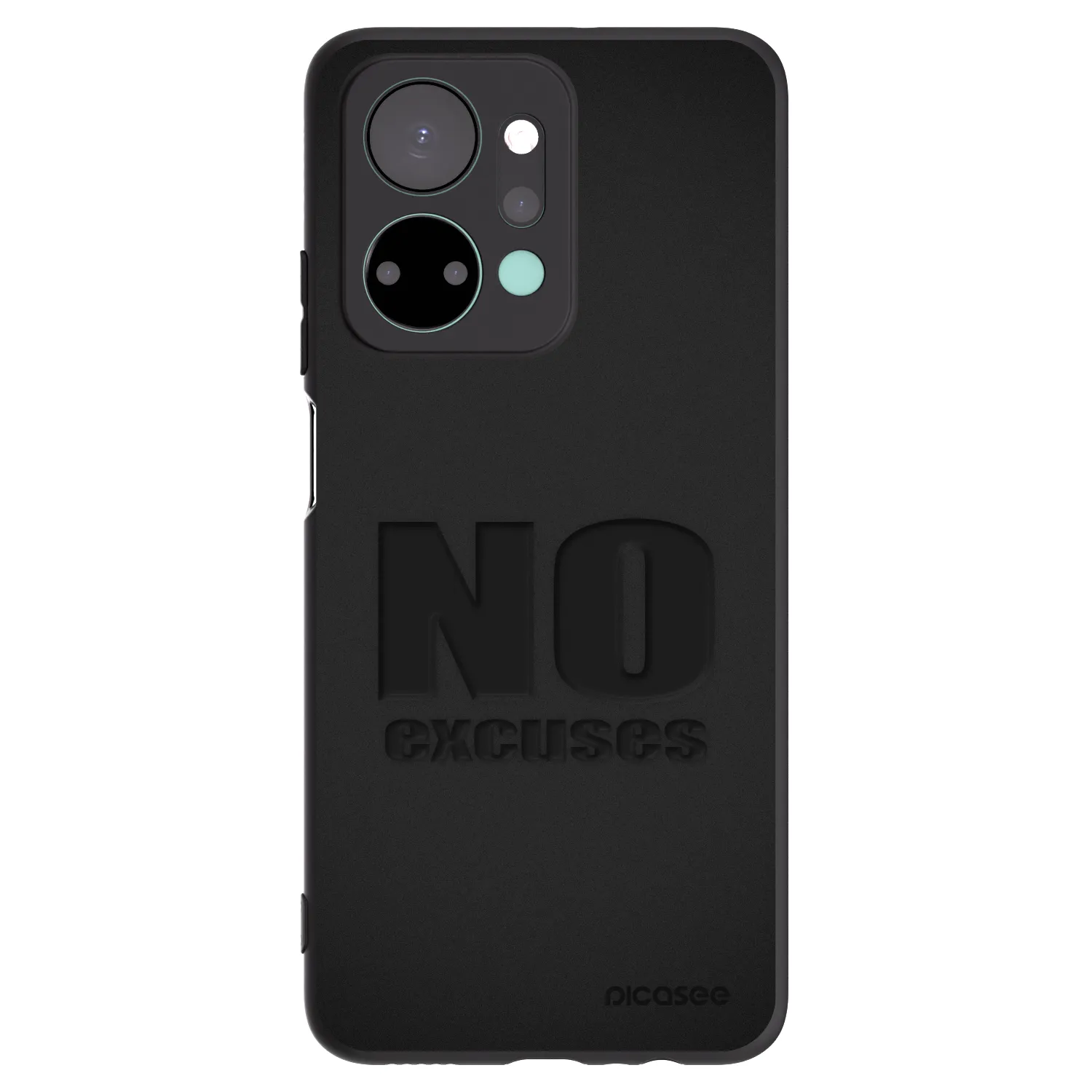 Picasee fekete szilikon tok az alábbi mobiltelefonokra Honor X7a - No Excuses