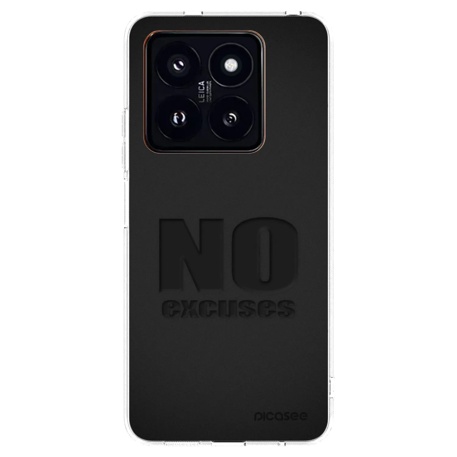Picasee átlátszó szilikon tok az alábbi mobiltelefonokra Xiaomi 14 Pro - No Excuses