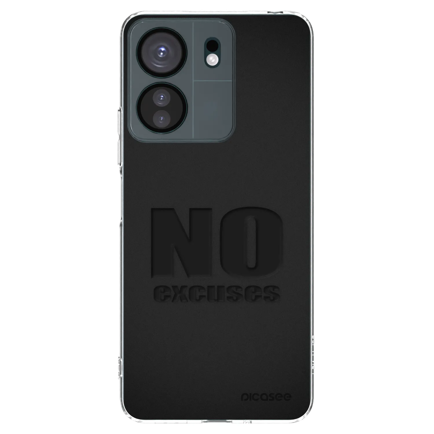 Picasee átlátszó szilikon tok az alábbi mobiltelefonokra Xiaomi Redmi 13C 4G - No Excuses