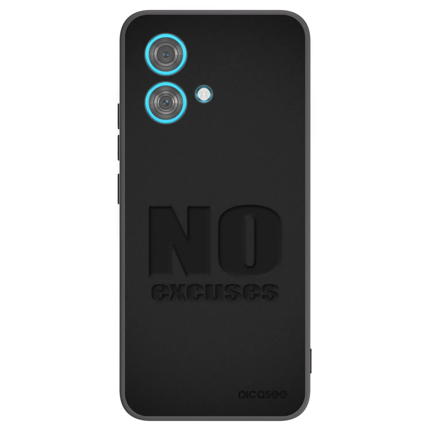 Picasee fekete szilikon tok az alábbi mobiltelefonokra Motorola Edge 40 Neo - No Excuses