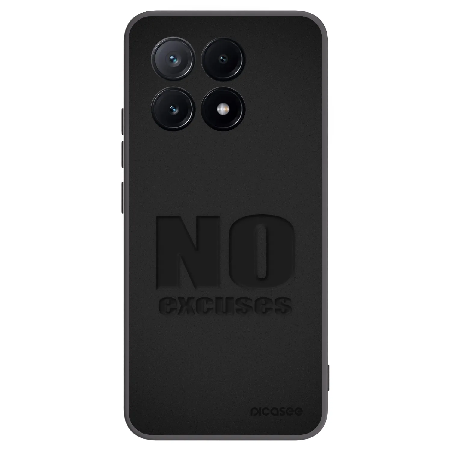 Picasee fekete szilikon tok az alábbi mobiltelefonokra Xiaomi Poco X6 Pro - No Excuses