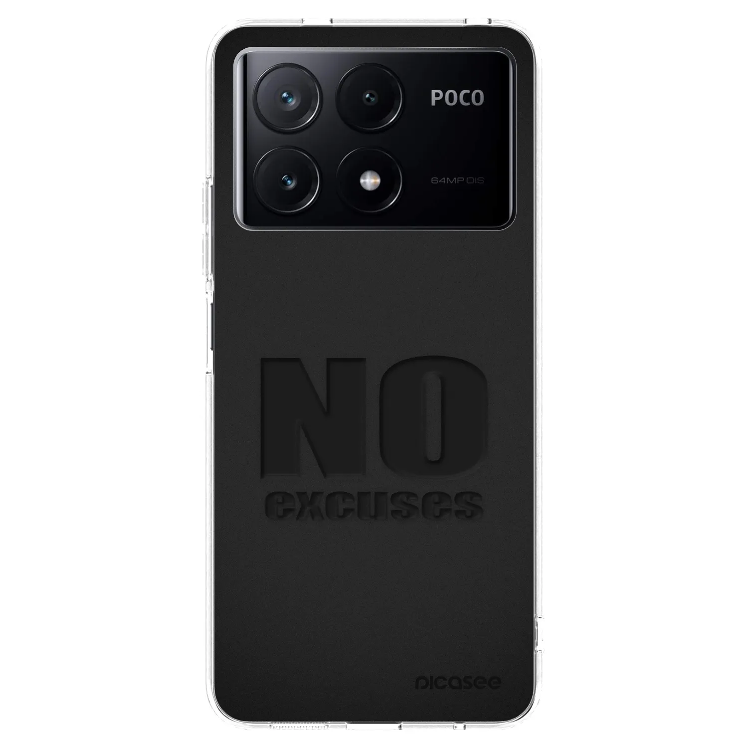 Picasee átlátszó szilikon tok az alábbi mobiltelefonokra Xiaomi Poco X6 Pro - No Excuses
