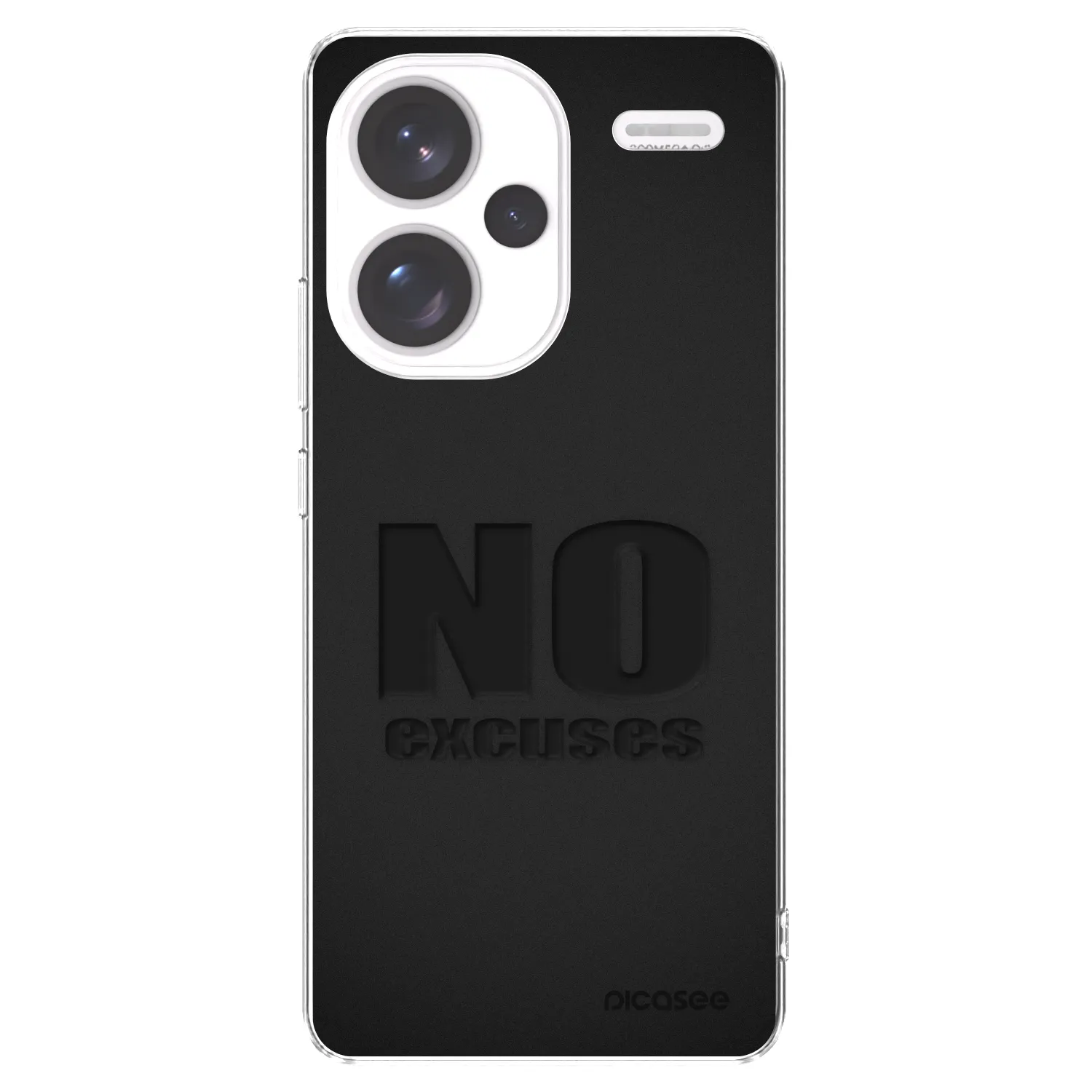 Picasee átlátszó szilikon tok az alábbi mobiltelefonokra Xiaomi Redmi Note 13 Pro+ 5G - No Excuses