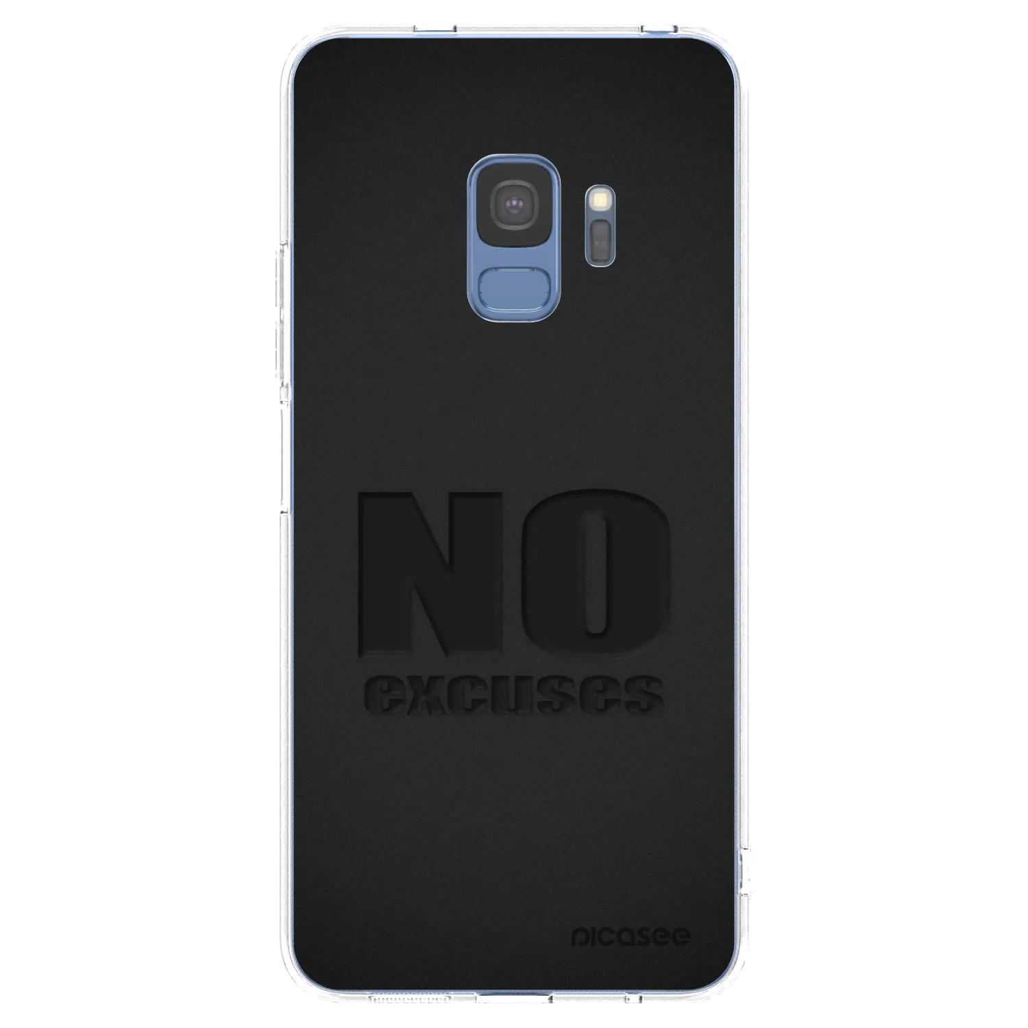 Picasee átlátszó szilikon tok az alábbi mobiltelefonokra Samsung Galaxy S9 G960F - No Excuses