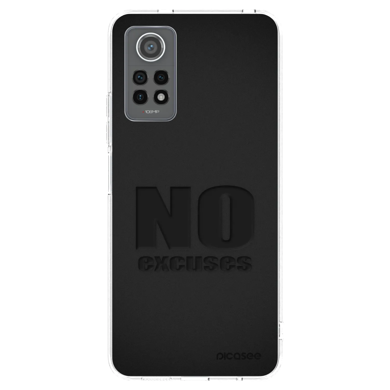 Picasee átlátszó szilikon tok az alábbi mobiltelefonokra Xiaomi Redmi Note 12 Pro 4G - No Excuses