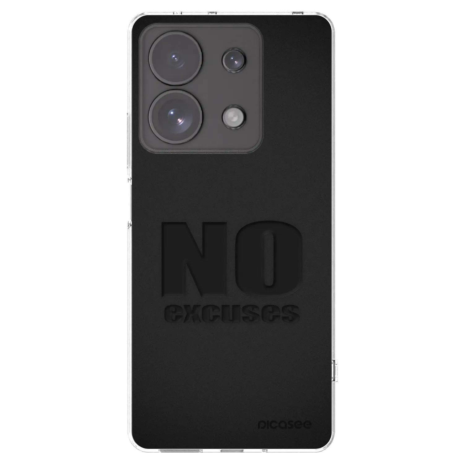 Picasee átlátszó szilikon tok az alábbi mobiltelefonokra Xiaomi Redmi Note 13 Pro 4G - No Excuses