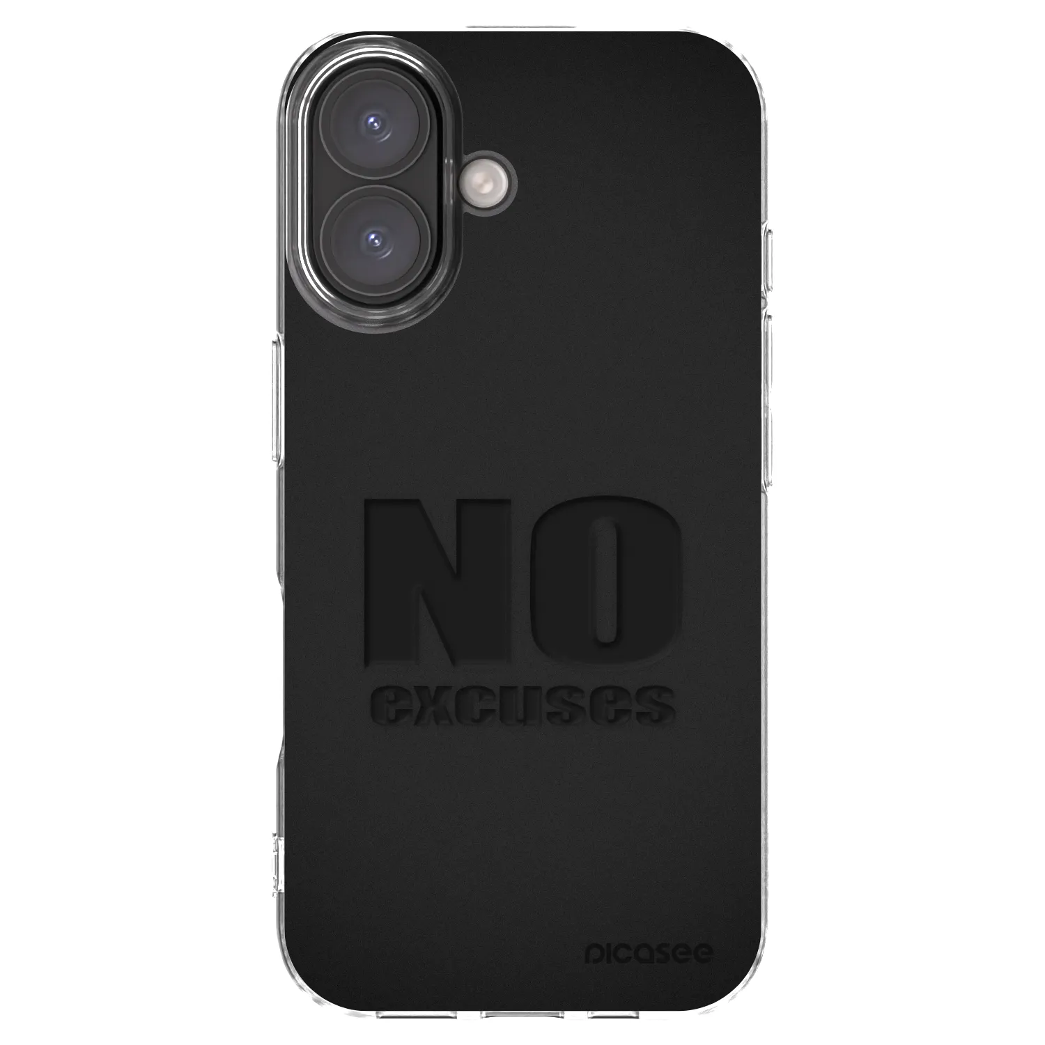 Picasee átlátszó szilikon tok az alábbi mobiltelefonokra Apple iPhone 16 - No Excuses