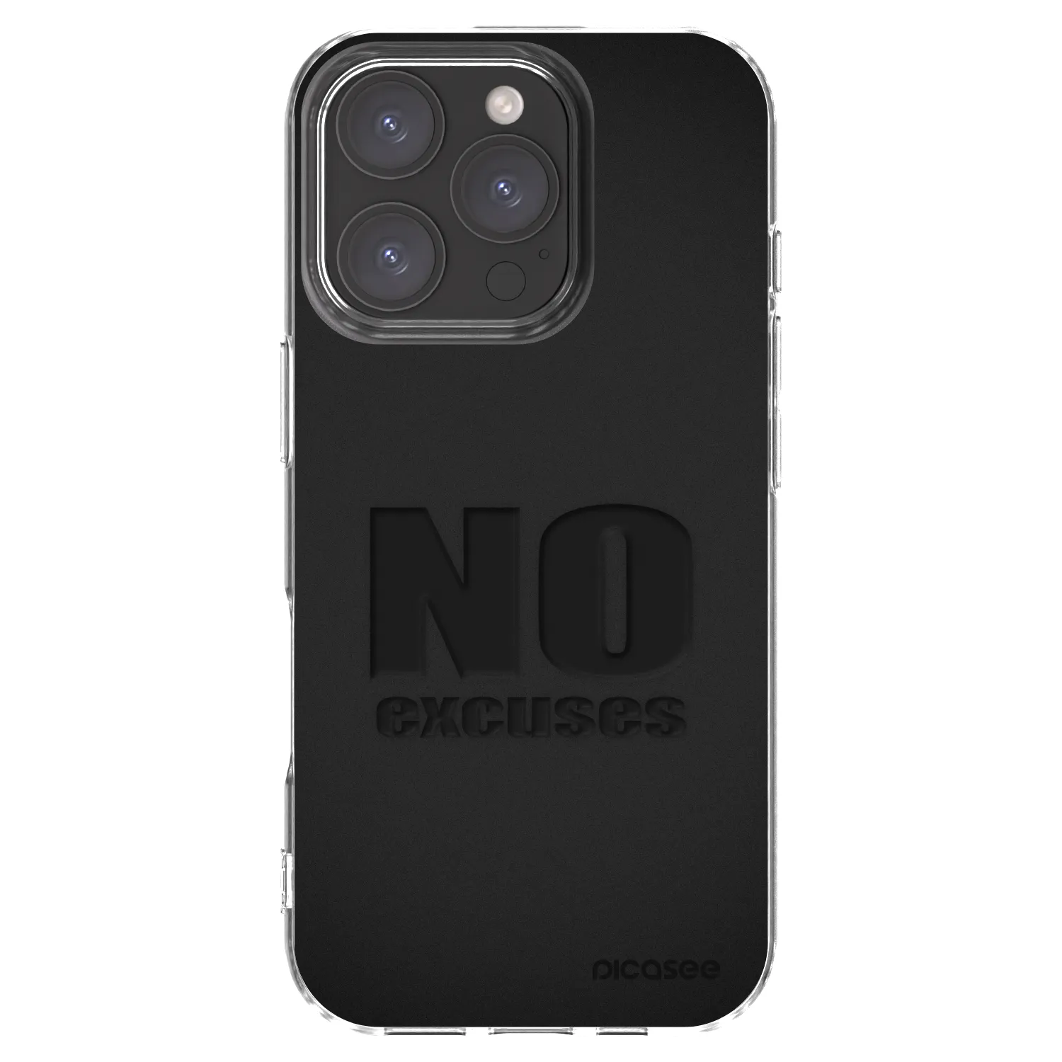 Picasee átlátszó szilikon tok az alábbi mobiltelefonokra Apple iPhone 16 Pro - No Excuses
