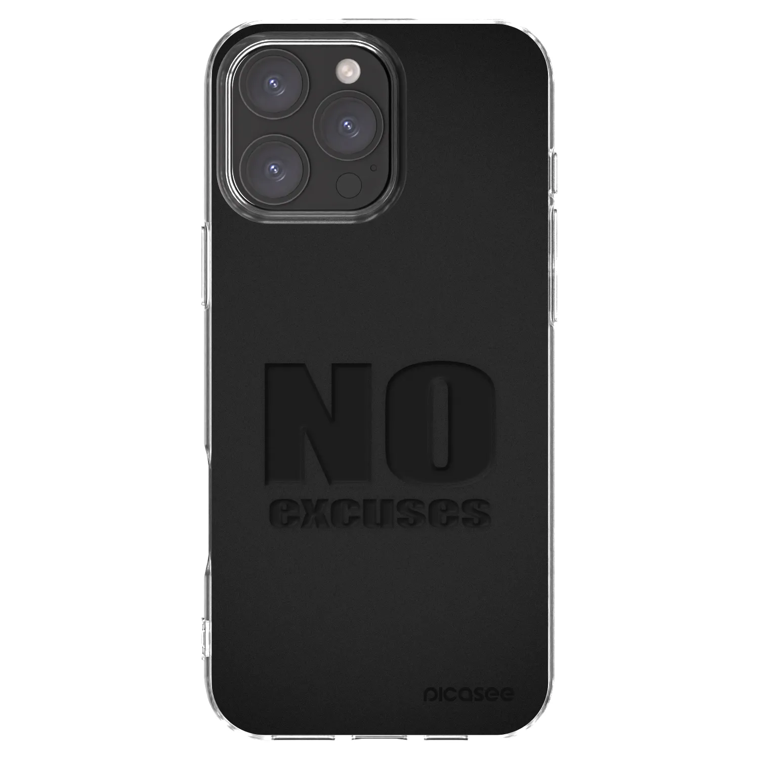 Picasee átlátszó szilikon tok az alábbi mobiltelefonokra Apple iPhone 16 Pro Max - No Excuses