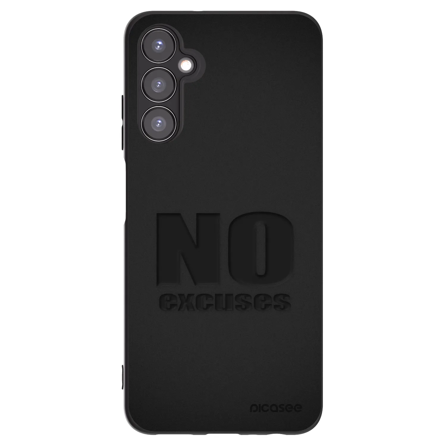 Picasee fekete szilikon tok az alábbi mobiltelefonokra Samsung Galaxy A05s A057G - No Excuses