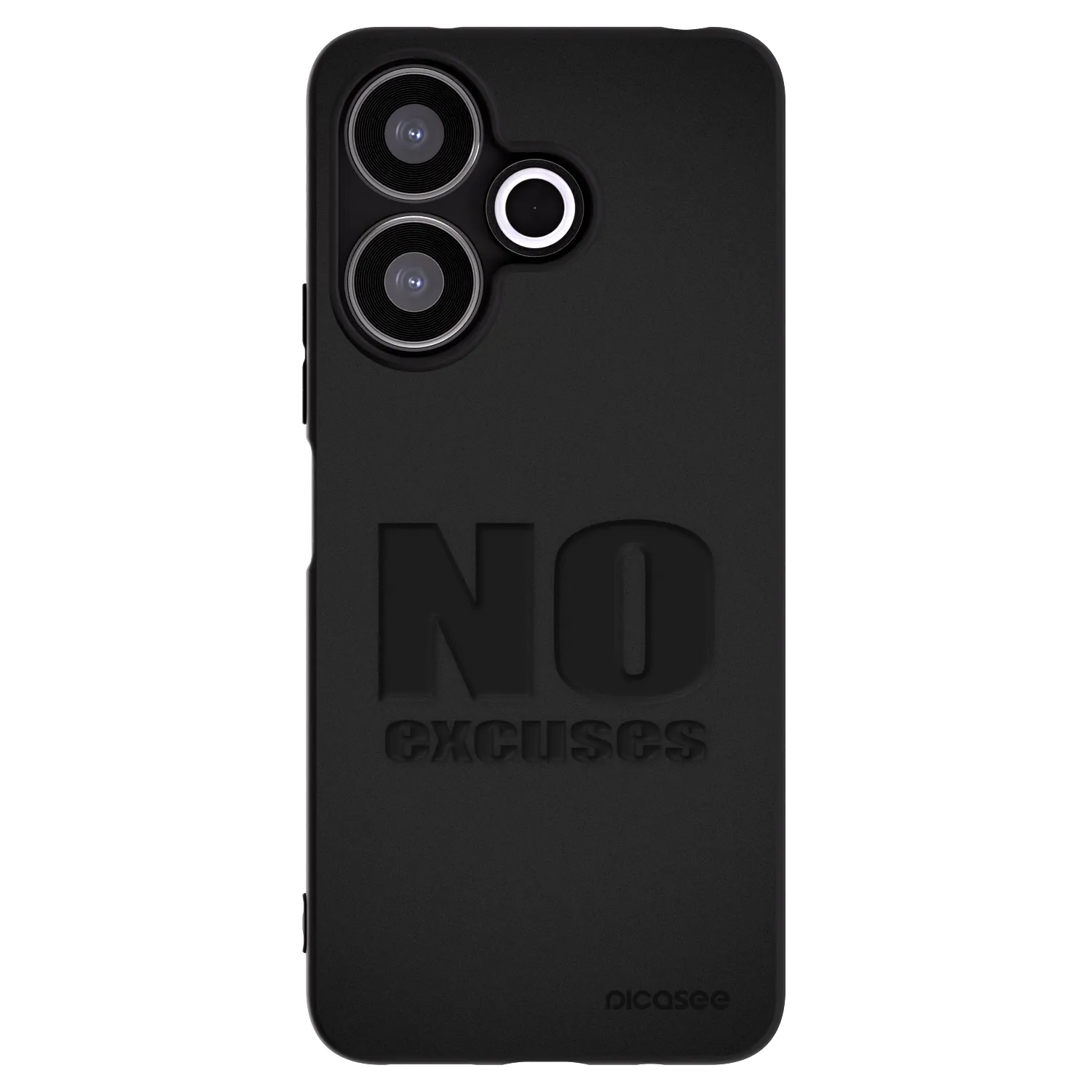 Picasee fekete szilikon tok az alábbi mobiltelefonokra Xiaomi Redmi 13 4G - No Excuses