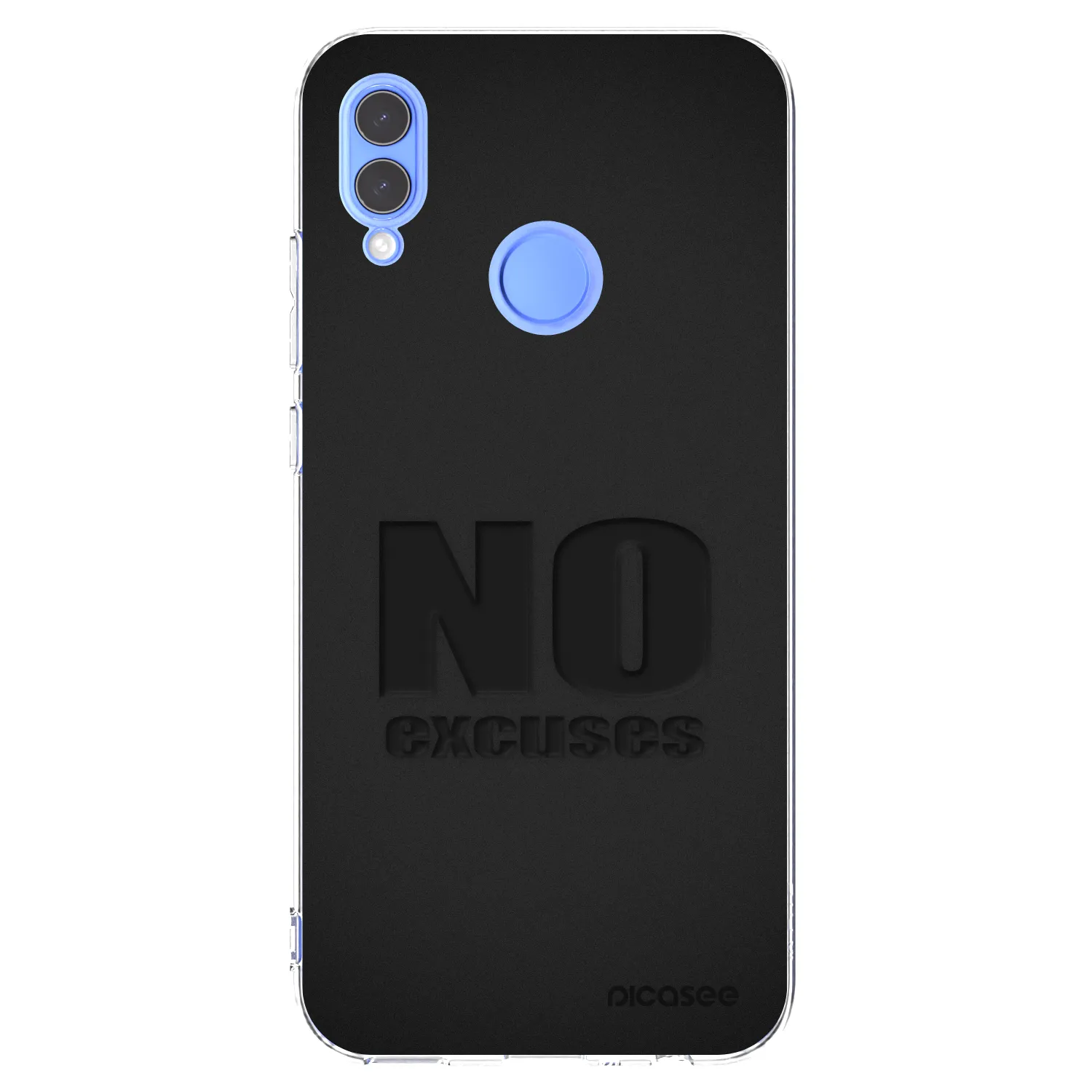 Picasee átlátszó szilikon tok az alábbi mobiltelefonokra Honor 10 Lite - No Excuses