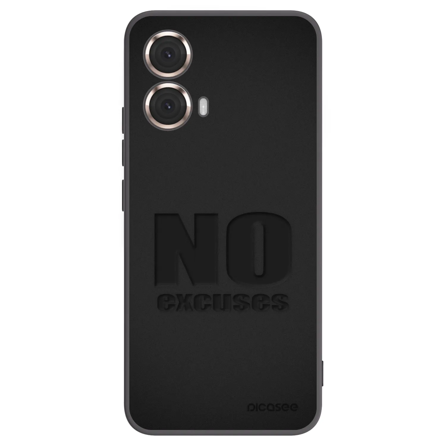 Picasee fekete szilikon tok az alábbi mobiltelefonokra Motorola Moto G85 - No Excuses