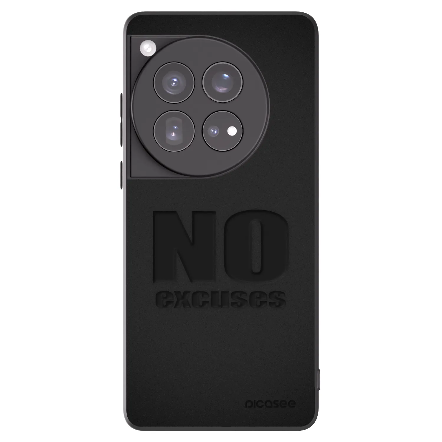 Picasee fekete szilikon tok az alábbi mobiltelefonokra OnePlus 12 5G - No Excuses