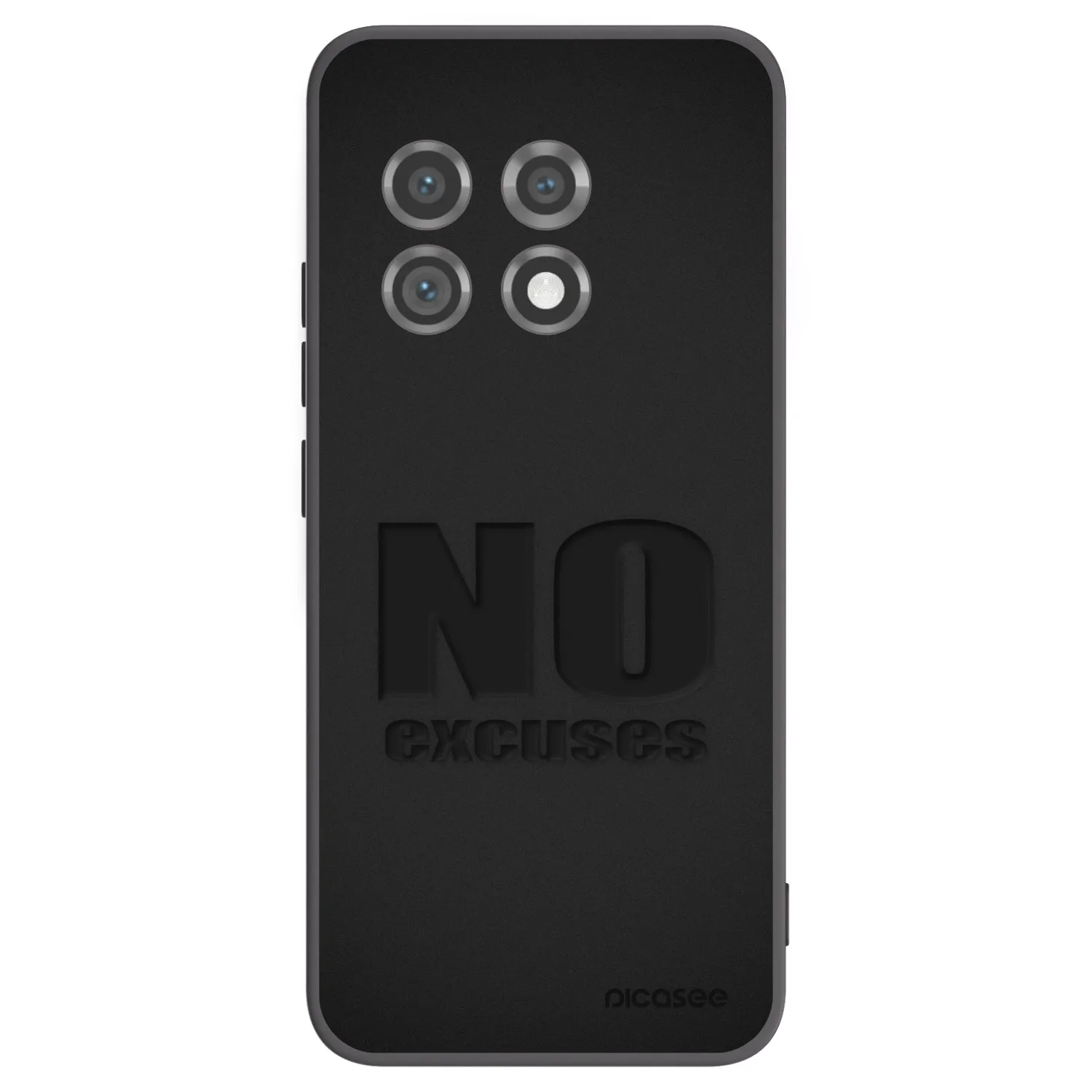 Picasee fekete szilikon tok az alábbi mobiltelefonokra OnePlus 11 5G - No Excuses