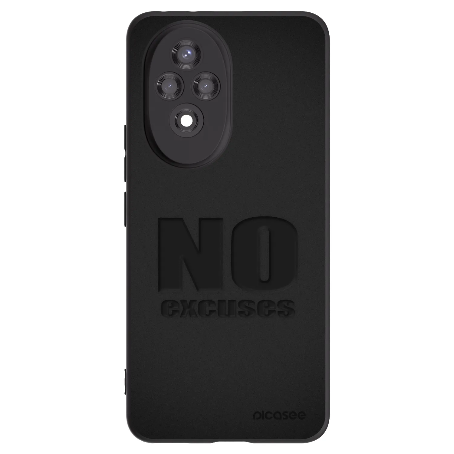 Picasee fekete szilikon tok az alábbi mobiltelefonokra Honor 200 Pro 5G - No Excuses