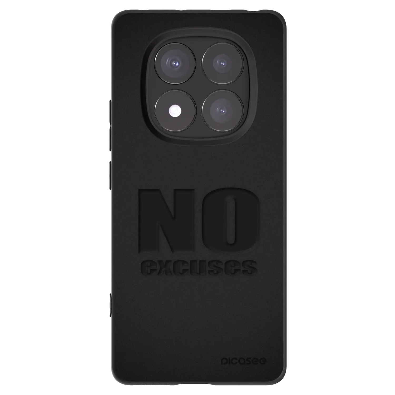 Picasee fekete szilikon tok az alábbi mobiltelefonokra Xiaomi Redmi Note 14 Pro+ 5G - No Excuses
