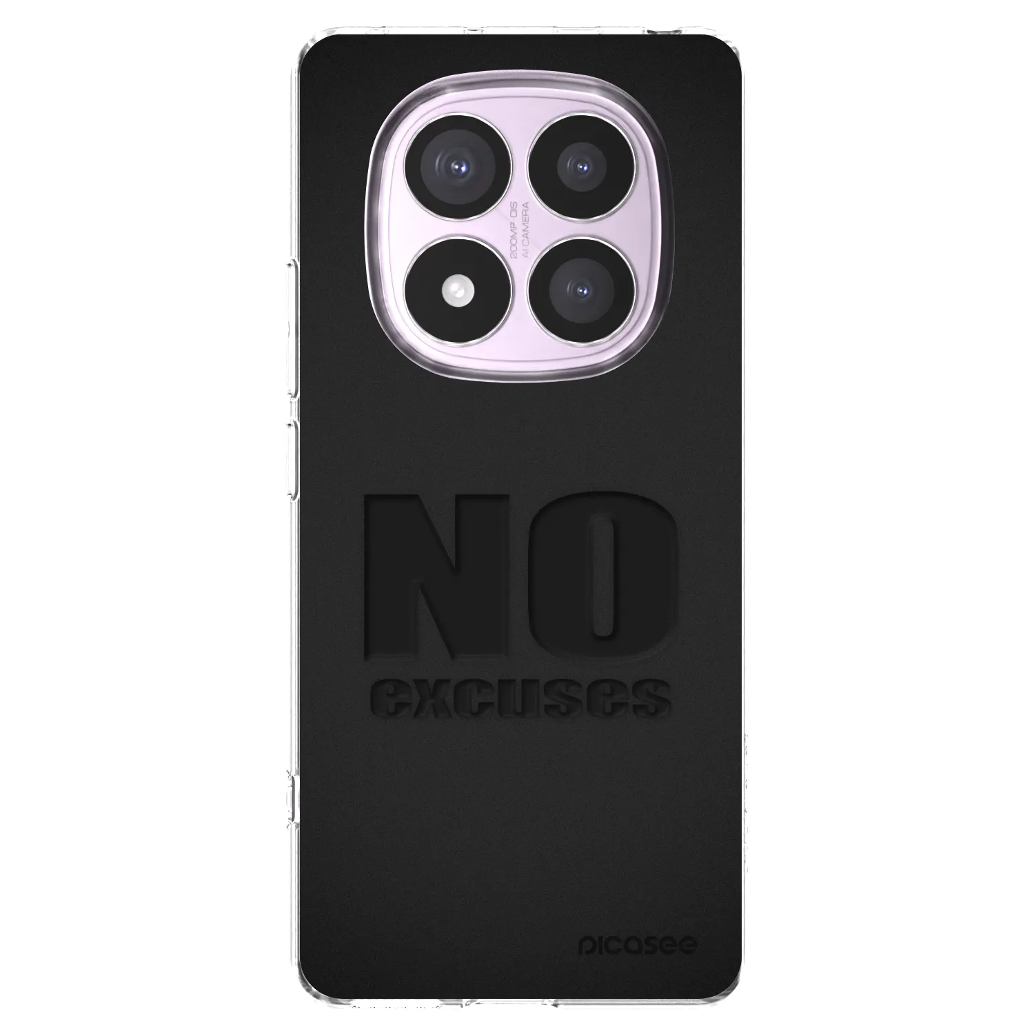 Picasee átlátszó szilikon tok az alábbi mobiltelefonokra Xiaomi Redmi Note 14 Pro 5G - No Excuses