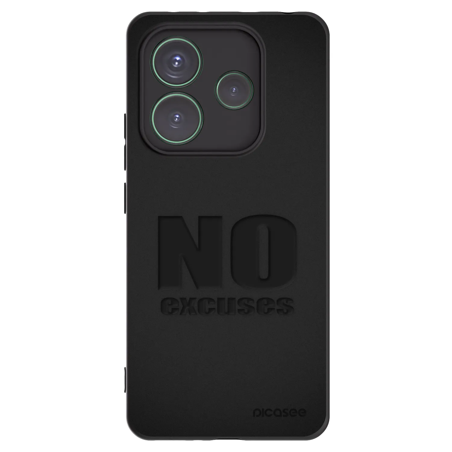 Picasee fekete szilikon tok az alábbi mobiltelefonokra Xiaomi Redmi Note 14 5G - No Excuses
