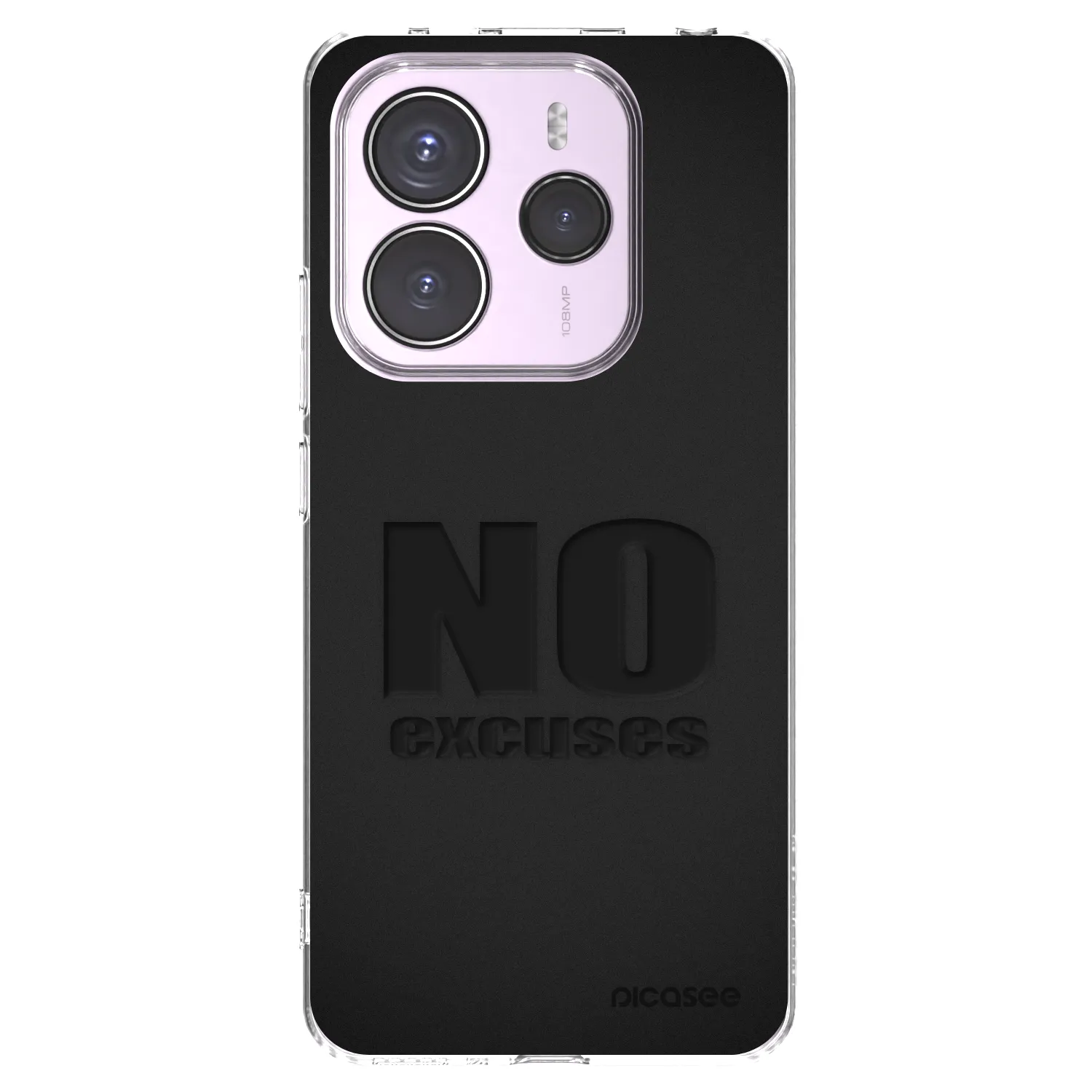 Picasee átlátszó szilikon tok az alábbi mobiltelefonokra Xiaomi Redmi Note 14 5G - No Excuses