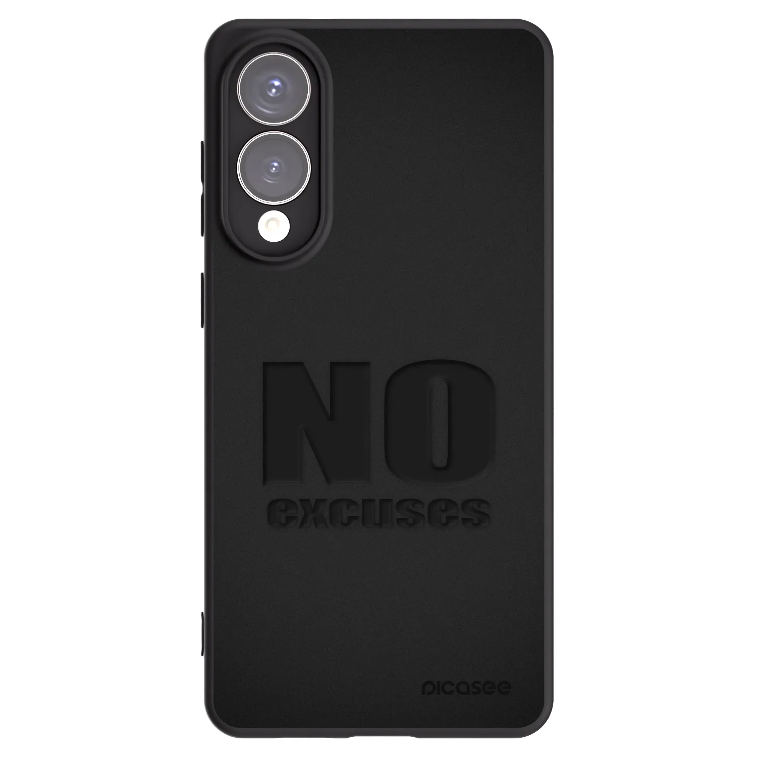 Picasee fekete szilikon tok az alábbi mobiltelefonokra Samsung Galaxy S25 Edge 5G - No Excuses