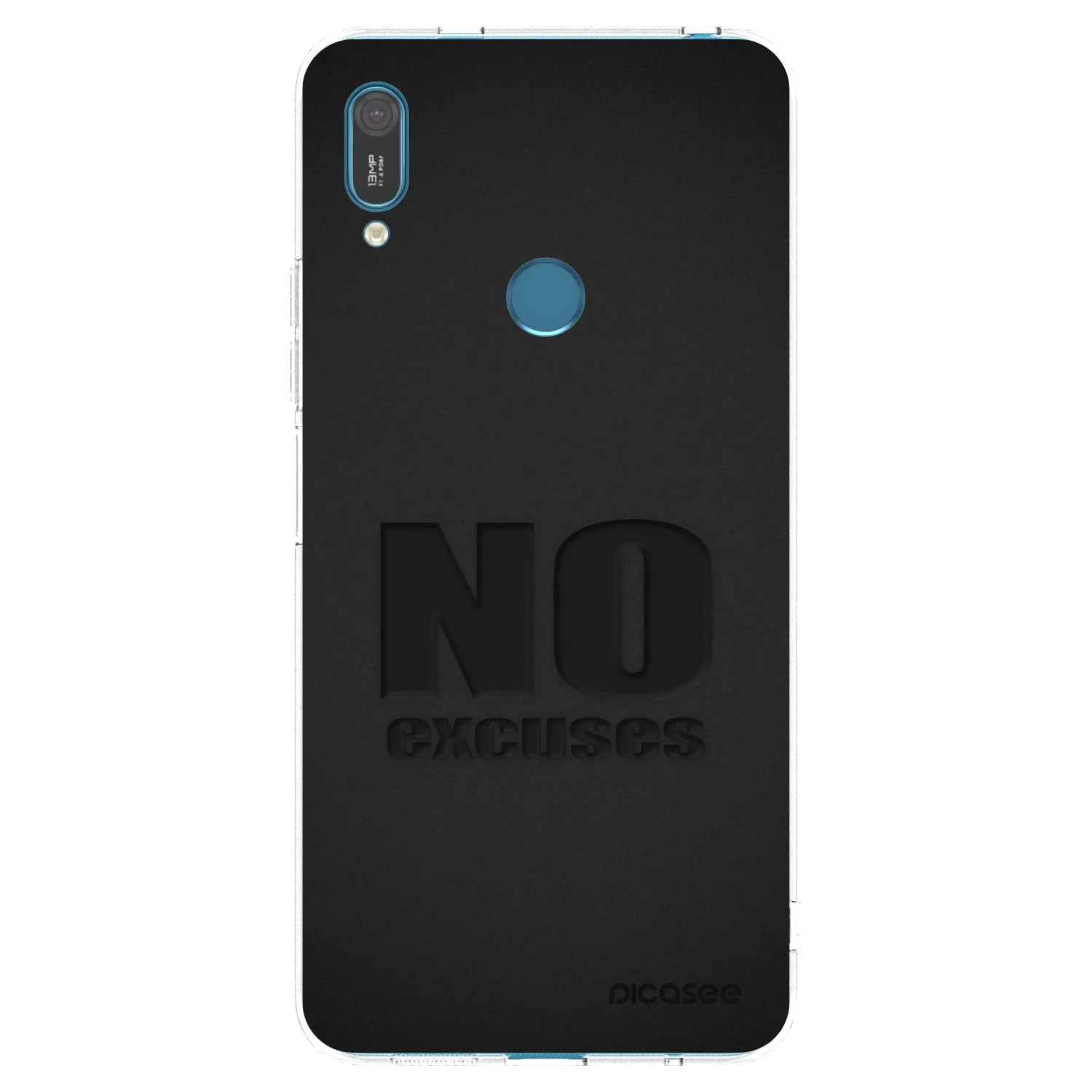 Picasee átlátszó szilikon tok az alábbi mobiltelefonokra Huawei Y7 2019 - No Excuses