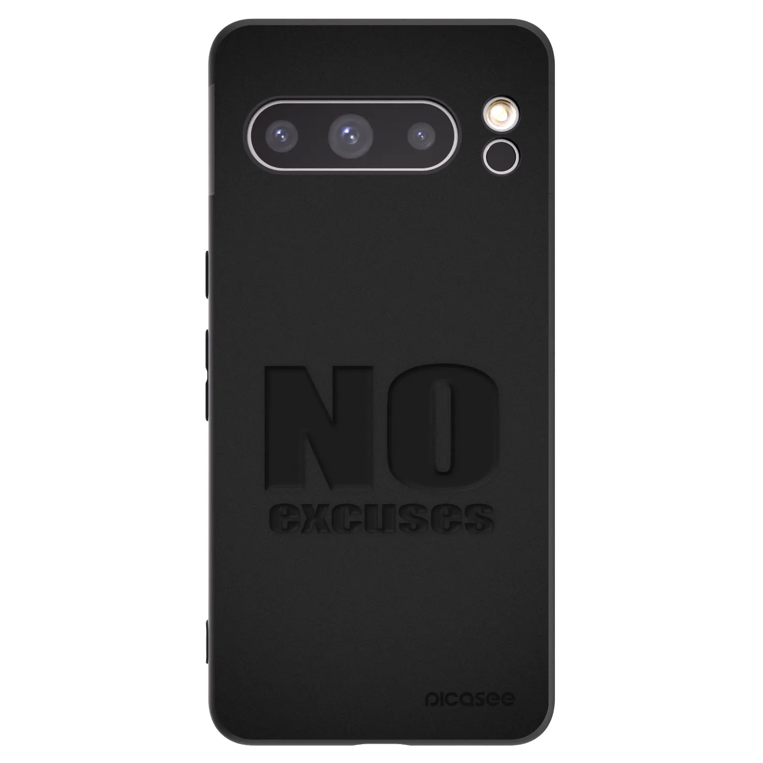 Picasee fekete szilikon tok az alábbi mobiltelefonokra Google Pixel 8 Pro - No Excuses