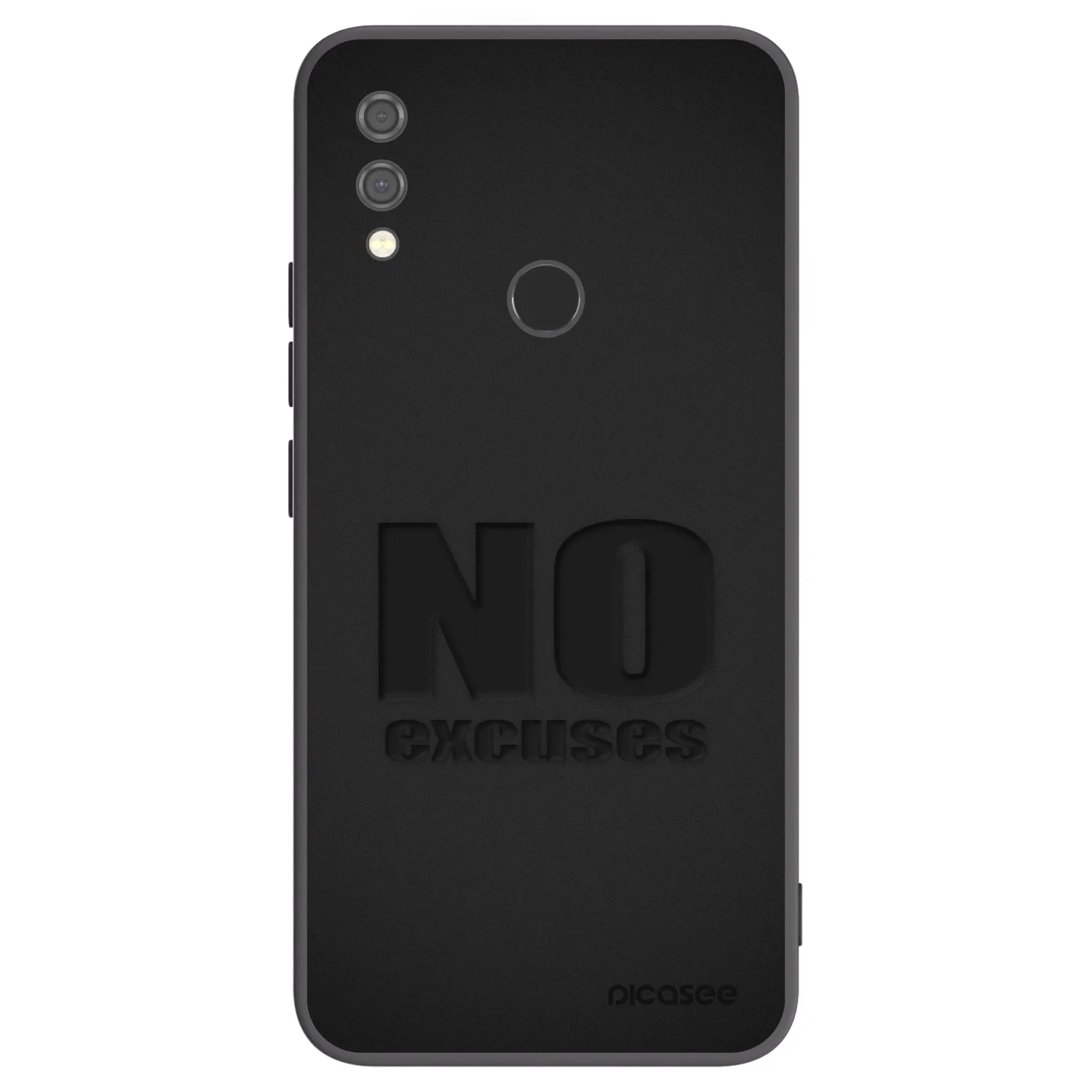 Picasee fekete szilikon tok az alábbi mobiltelefonokra Xiaomi Redmi Note 7 - No Excuses