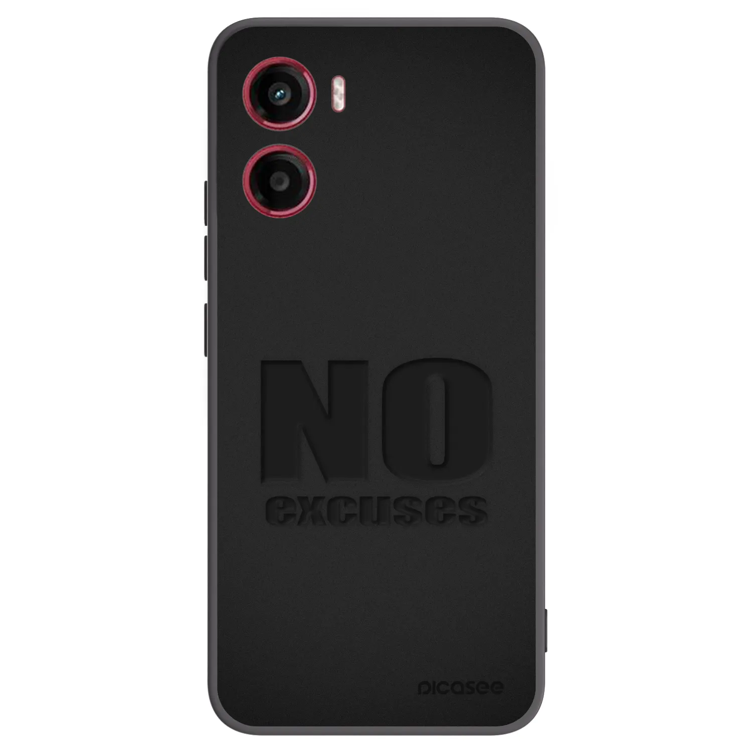 Picasee fekete szilikon tok az alábbi mobiltelefonokra Motorola Moto G05 - No Excuses