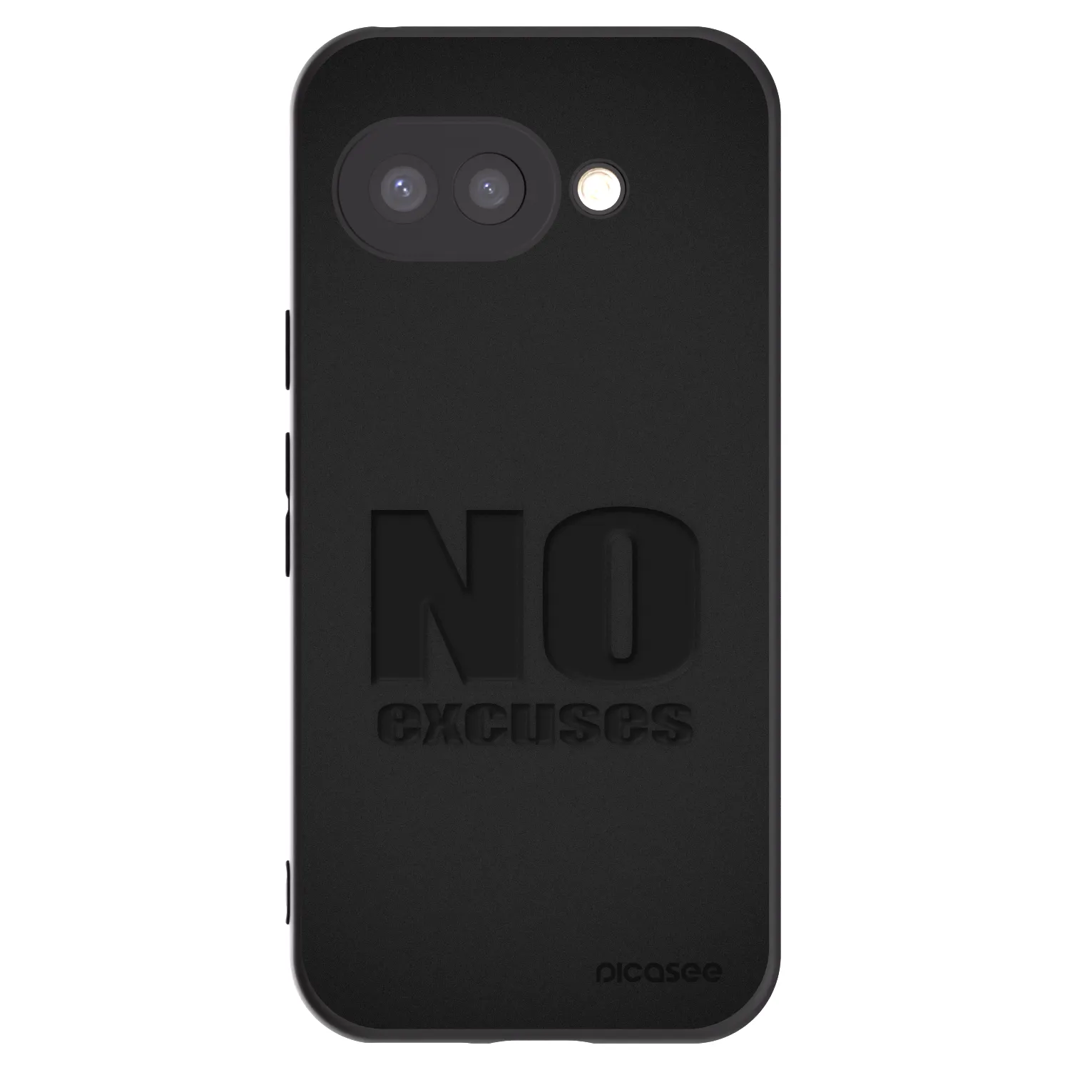 Picasee fekete szilikon tok az alábbi mobiltelefonokra Google Pixel 9a - No Excuses